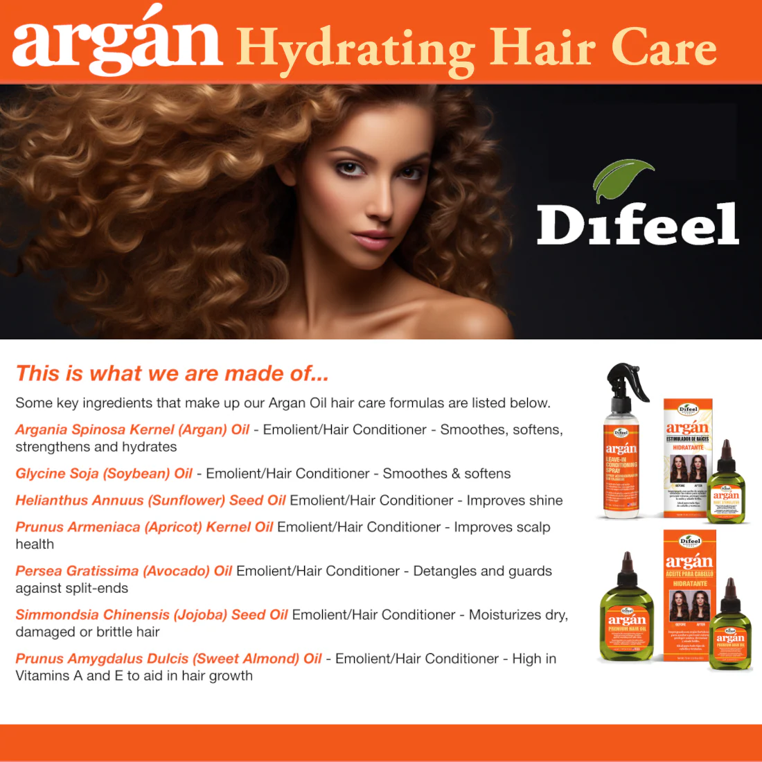 Difeel Argan Hydrating Shampoo 33.8 oz. by difeel - find your natural beauty - Image 4