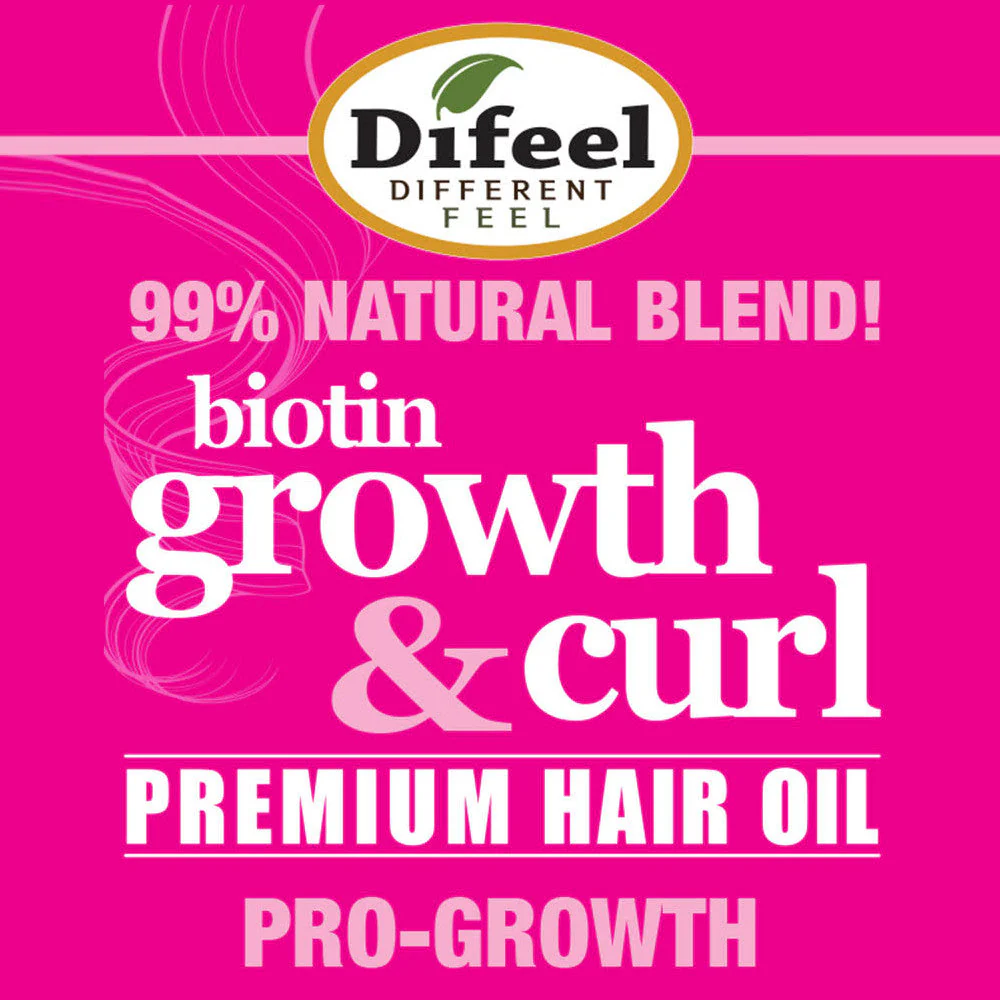 Difeel Biotin Growth and Curl Premium Hair Oil 7.1 oz. - Deluxe 2-PC Gift Set by difeel - find your natural beauty - Image 9