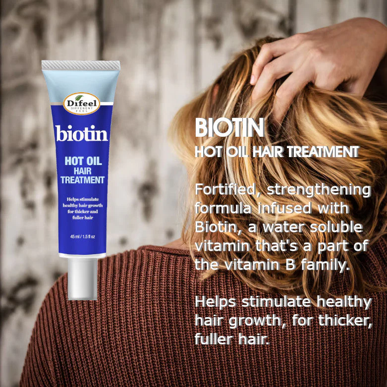 Difeel Hot Oil Hair Treatment with Biotin 1.5 oz. by difeel - find your natural beauty - Image 3