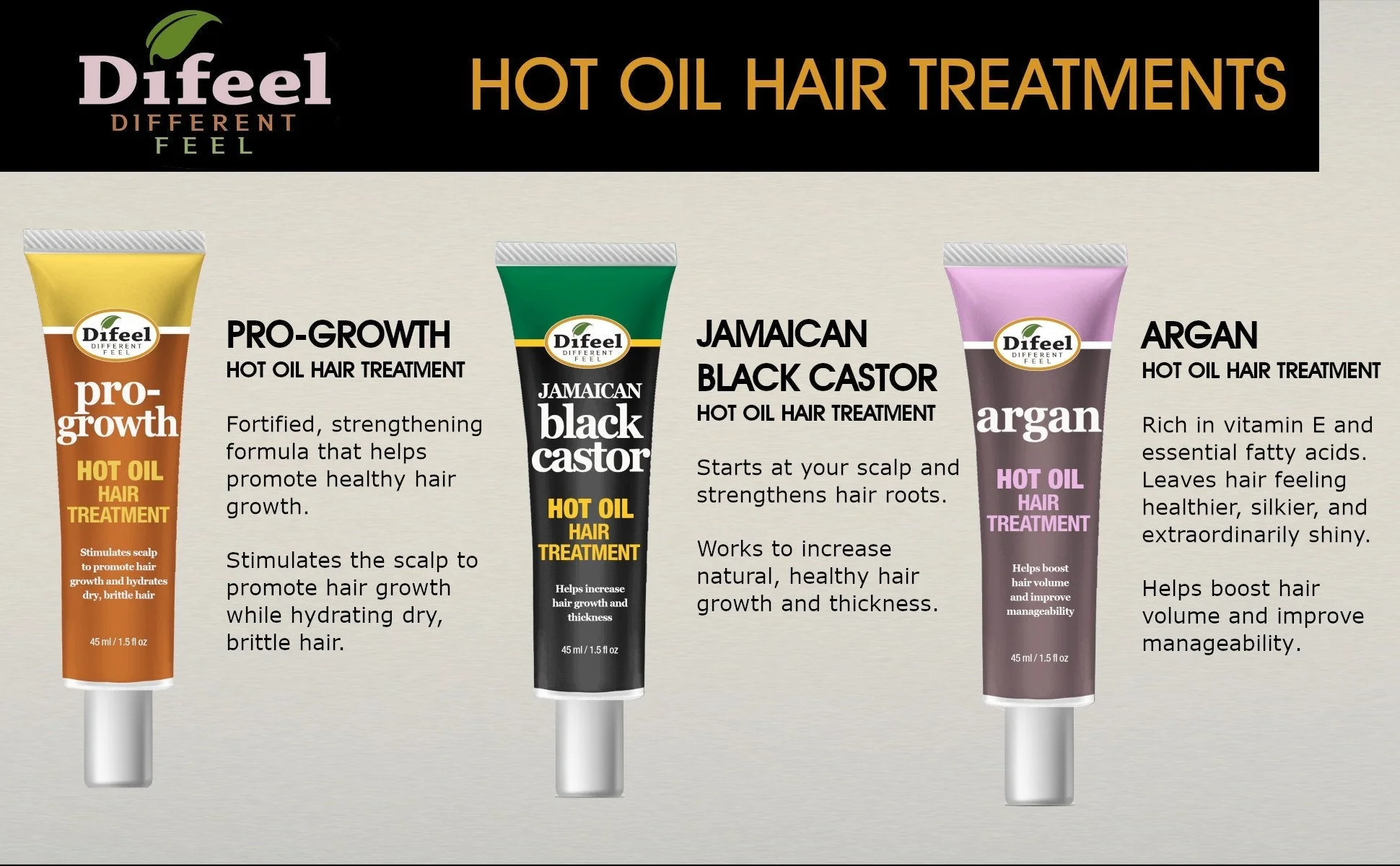 Difeel Hot Oil Hair Treatment with Biotin 1.5 oz. by difeel - find your natural beauty - Image 5