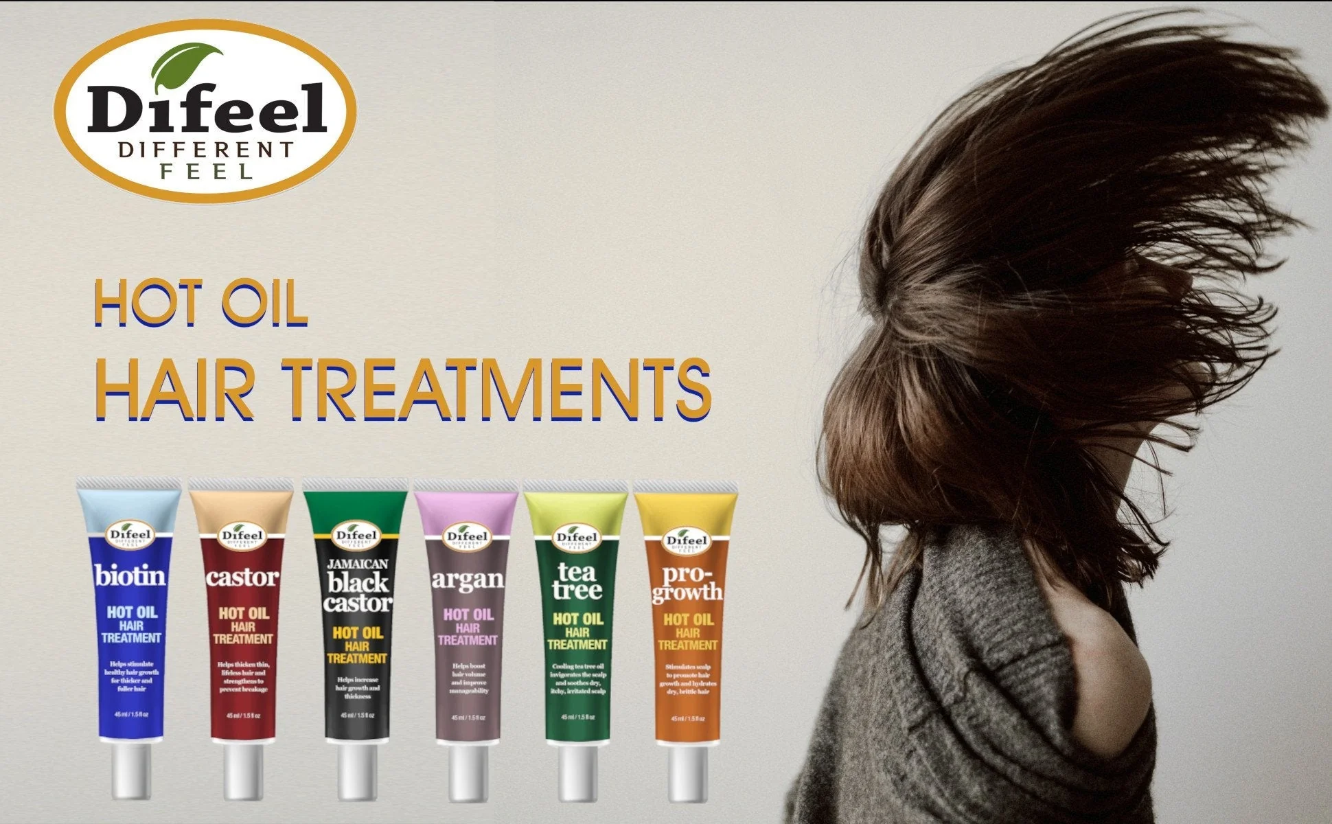 Difeel Hot Oil Hair Treatment with Biotin 1.5 oz. by difeel - find your natural beauty - Image 8
