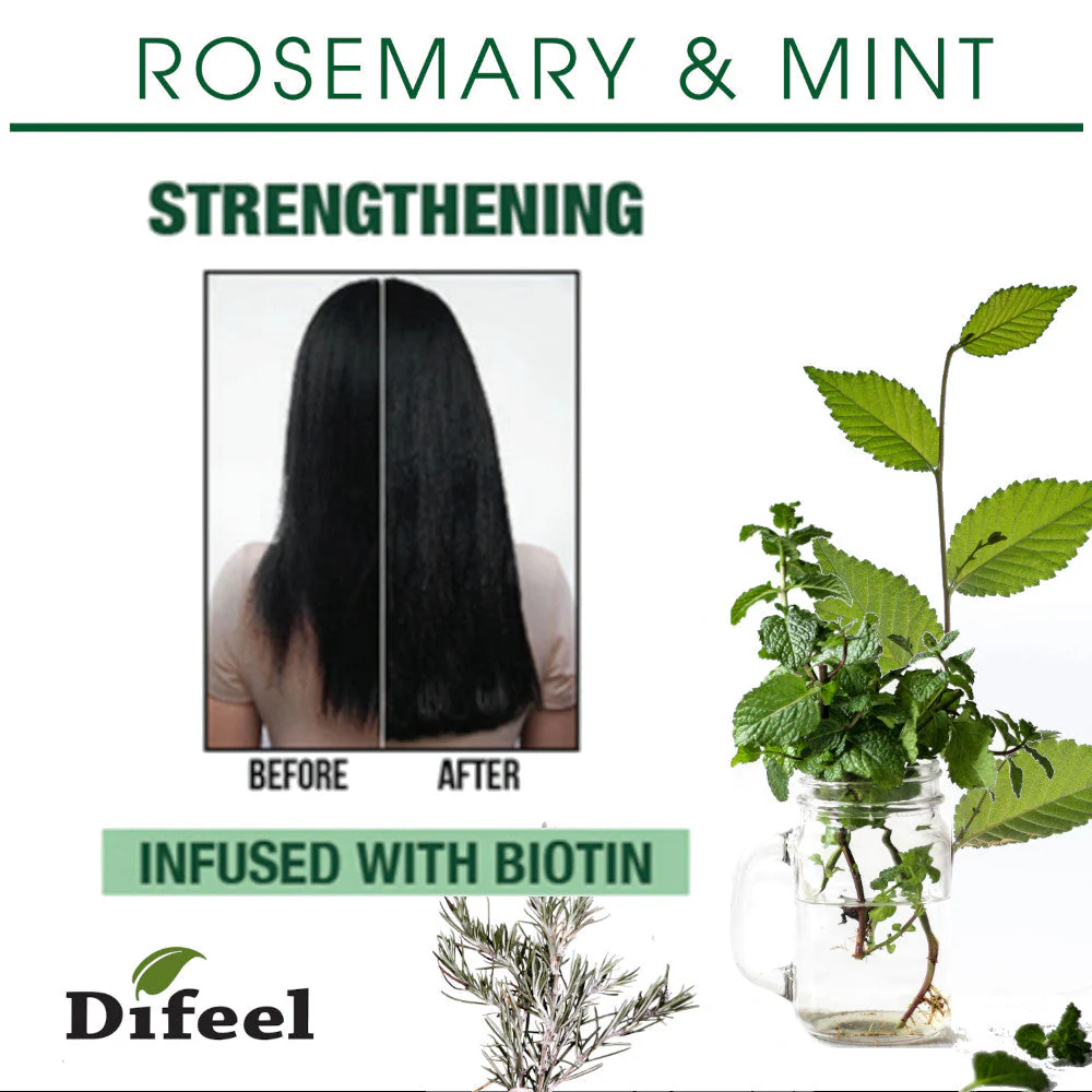 Difeel Rosemary and Mint Strengthening Leave-In Conditioning Spray with Biotin 6 oz. by difeel - find your natural beauty - Image 4