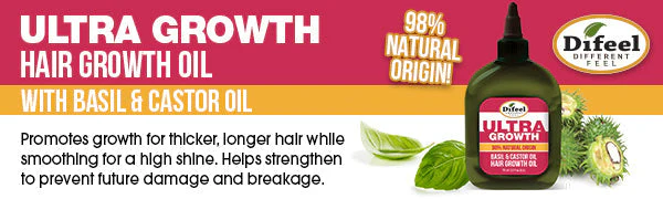 Difeel Ultra Growth Basil & Castor Oil Pro Growth Conditioner 12 oz. by difeel - find your natural beauty - Image 3