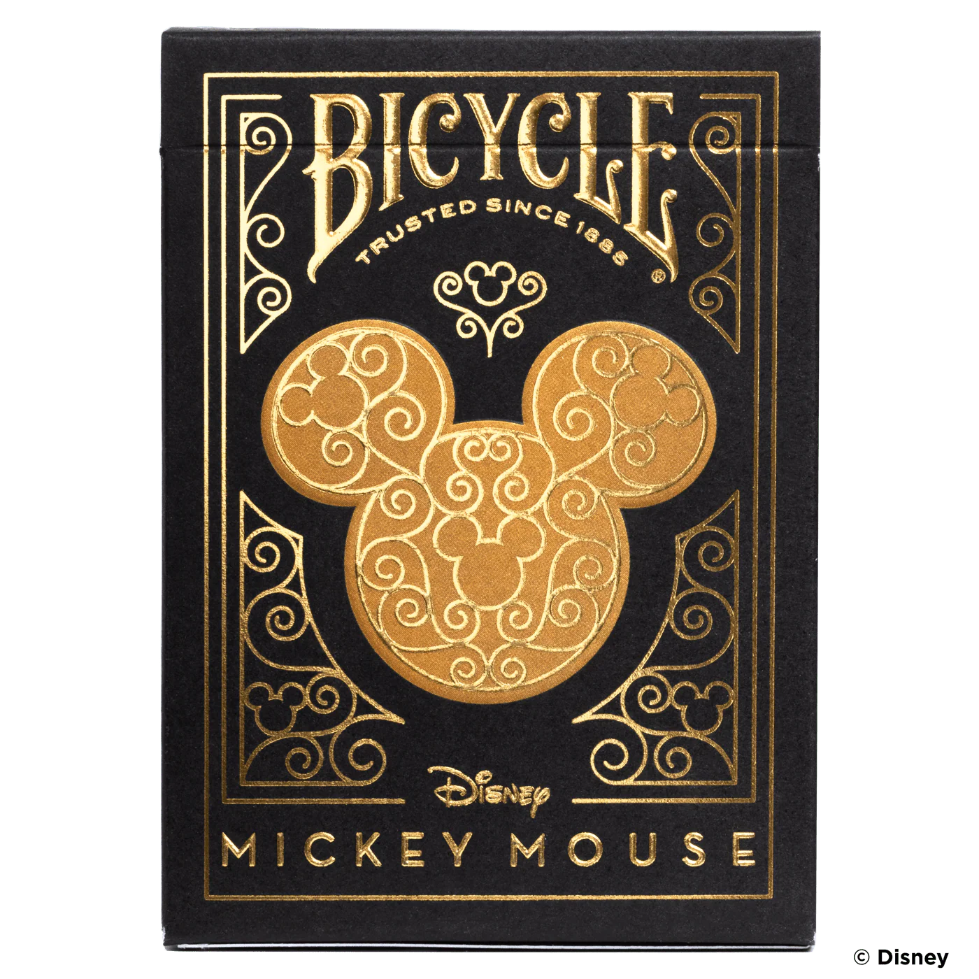 Disney Mickey Mouse inspired Black and Gold Playing Cards - Image 2