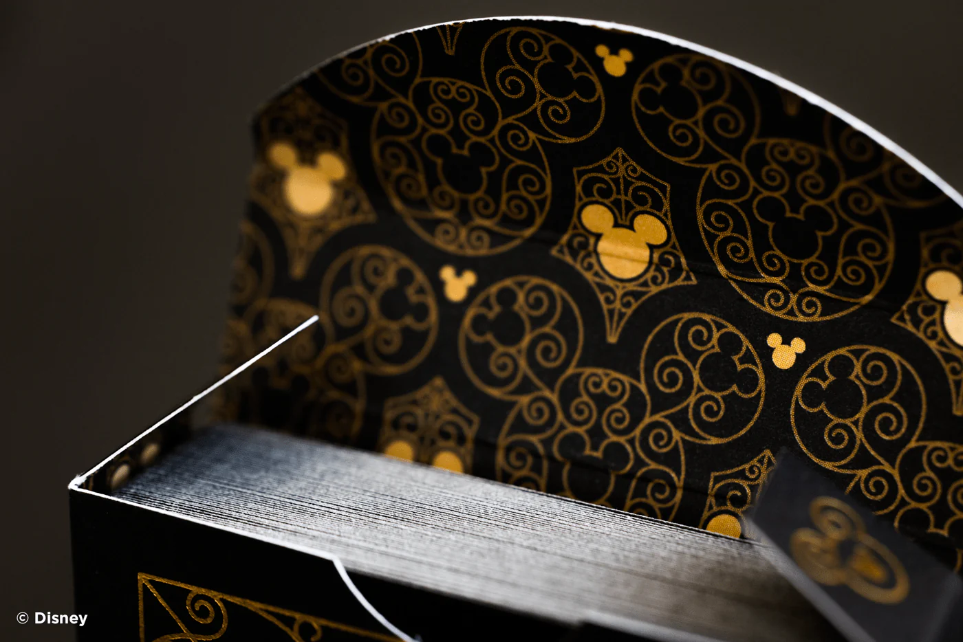Disney Mickey Mouse inspired Black and Gold Playing Cards - Image 5