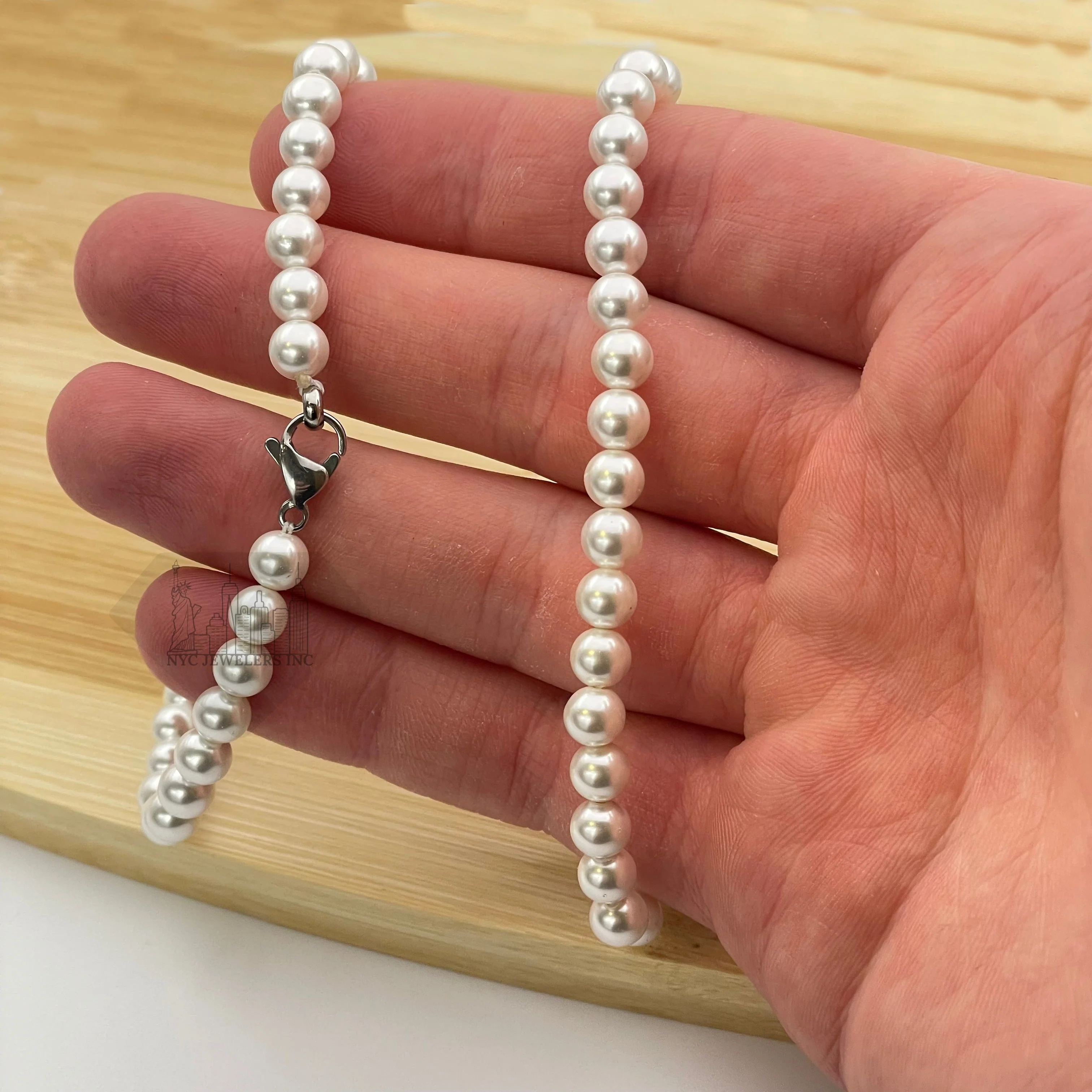 Donatello Gian 18 Inch Pearl Necklace by Donatello Gian - Image 3