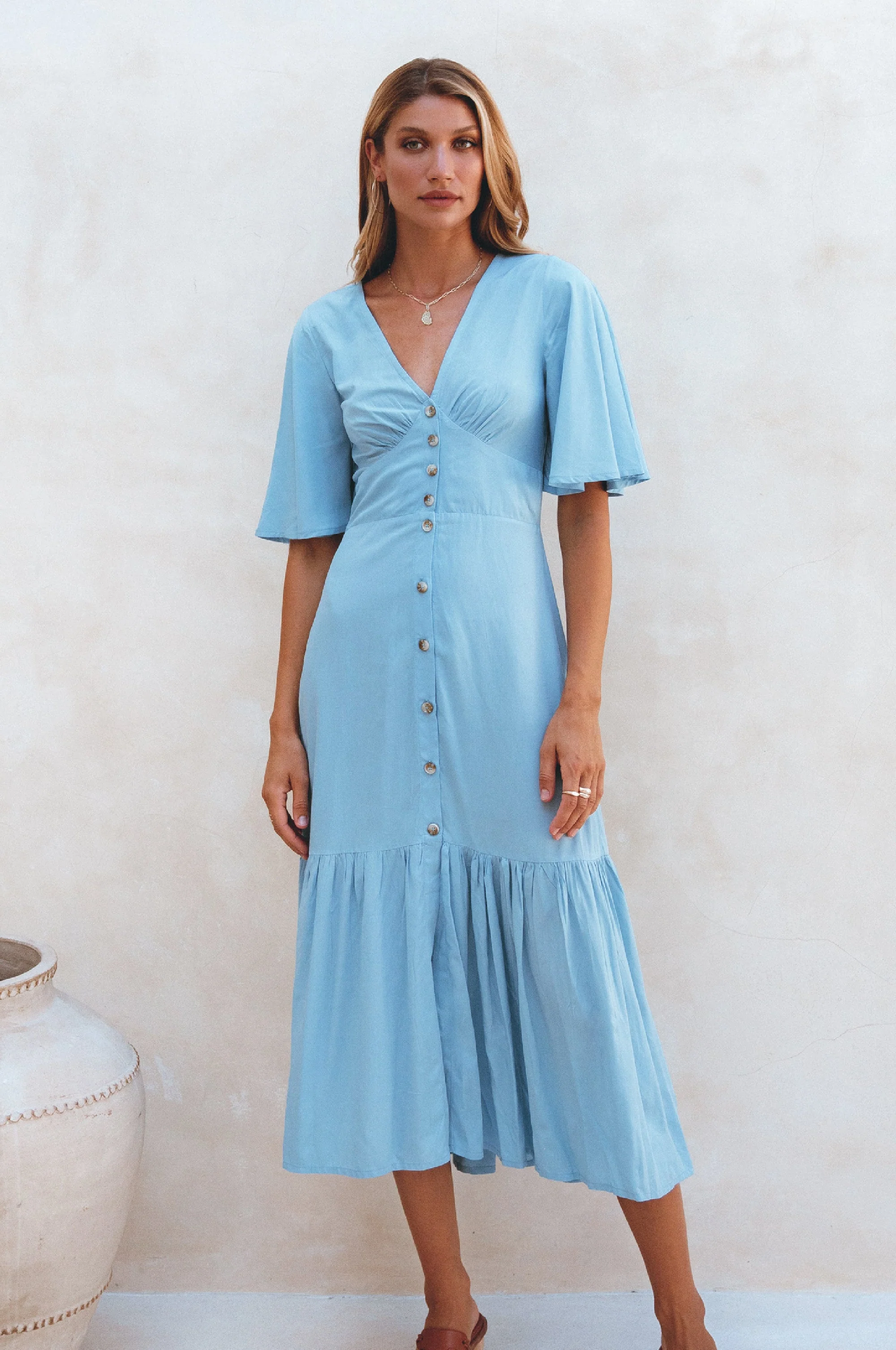 Donna Button Down Midi Dress by ELF - Image 13