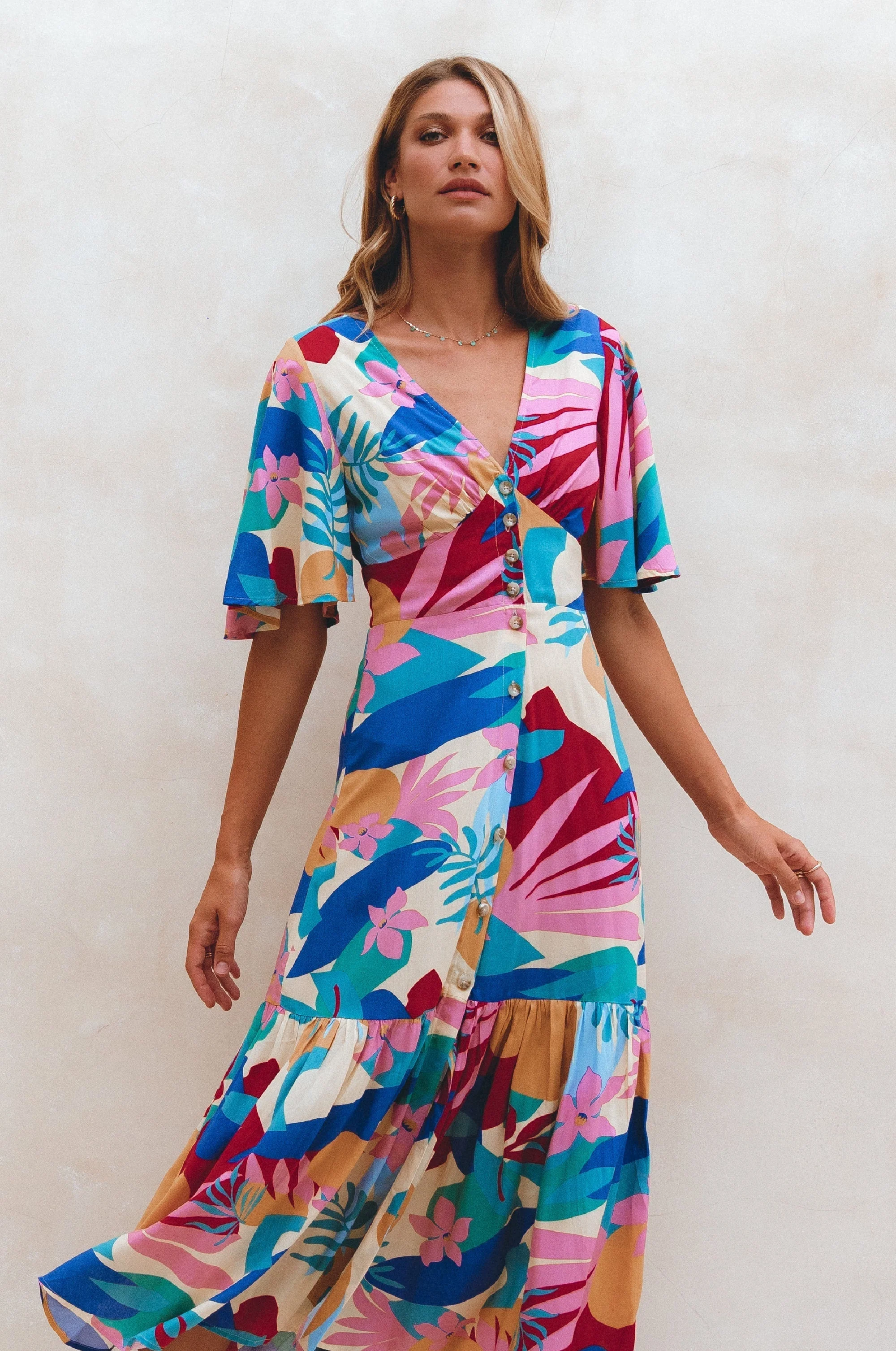 Donna Button Down Midi Dress by ELF - Image 24