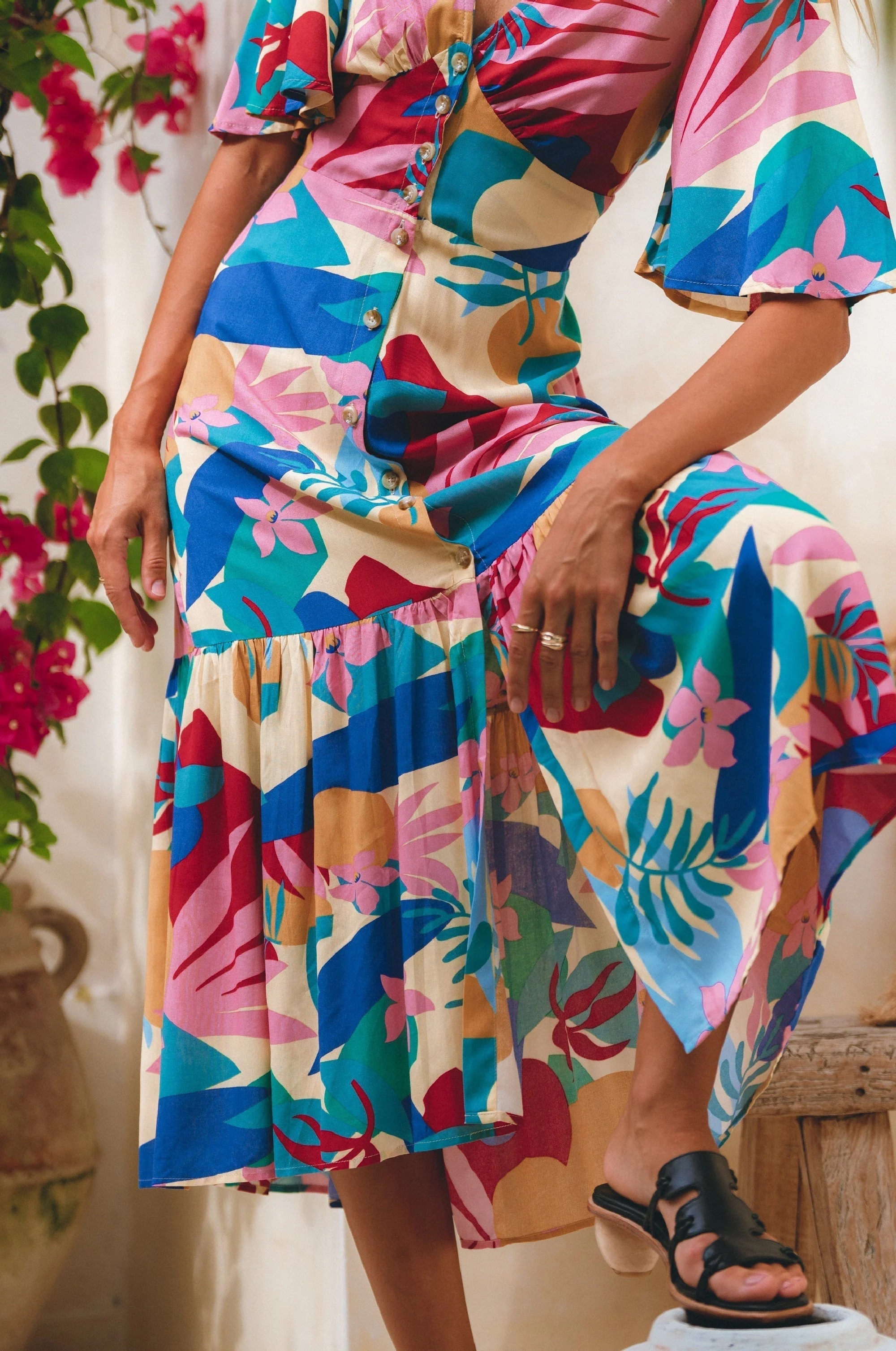 Donna Button Down Midi Dress by ELF - Image 28