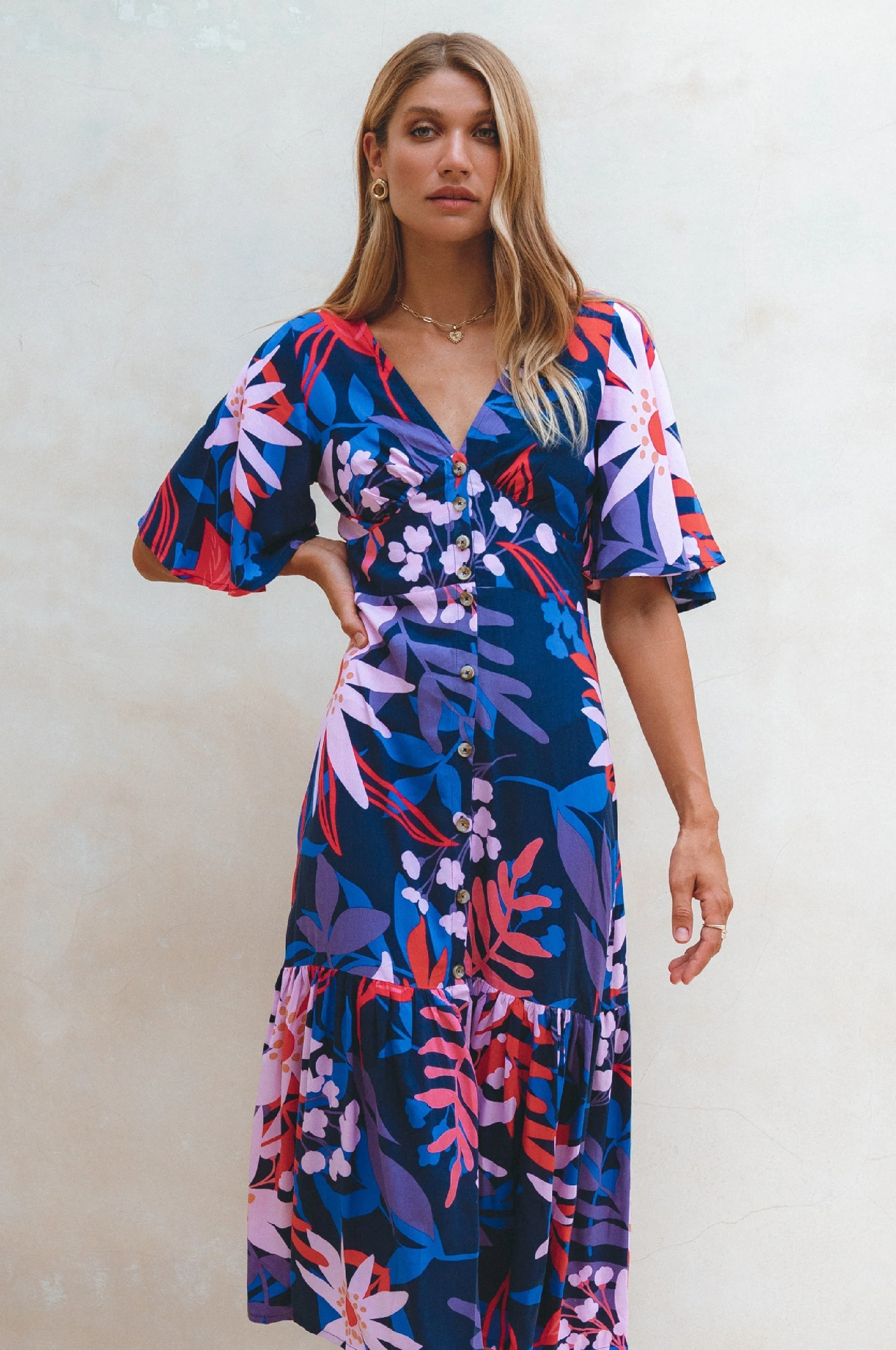 Donna Button Down Midi Dress by ELF - Image 3