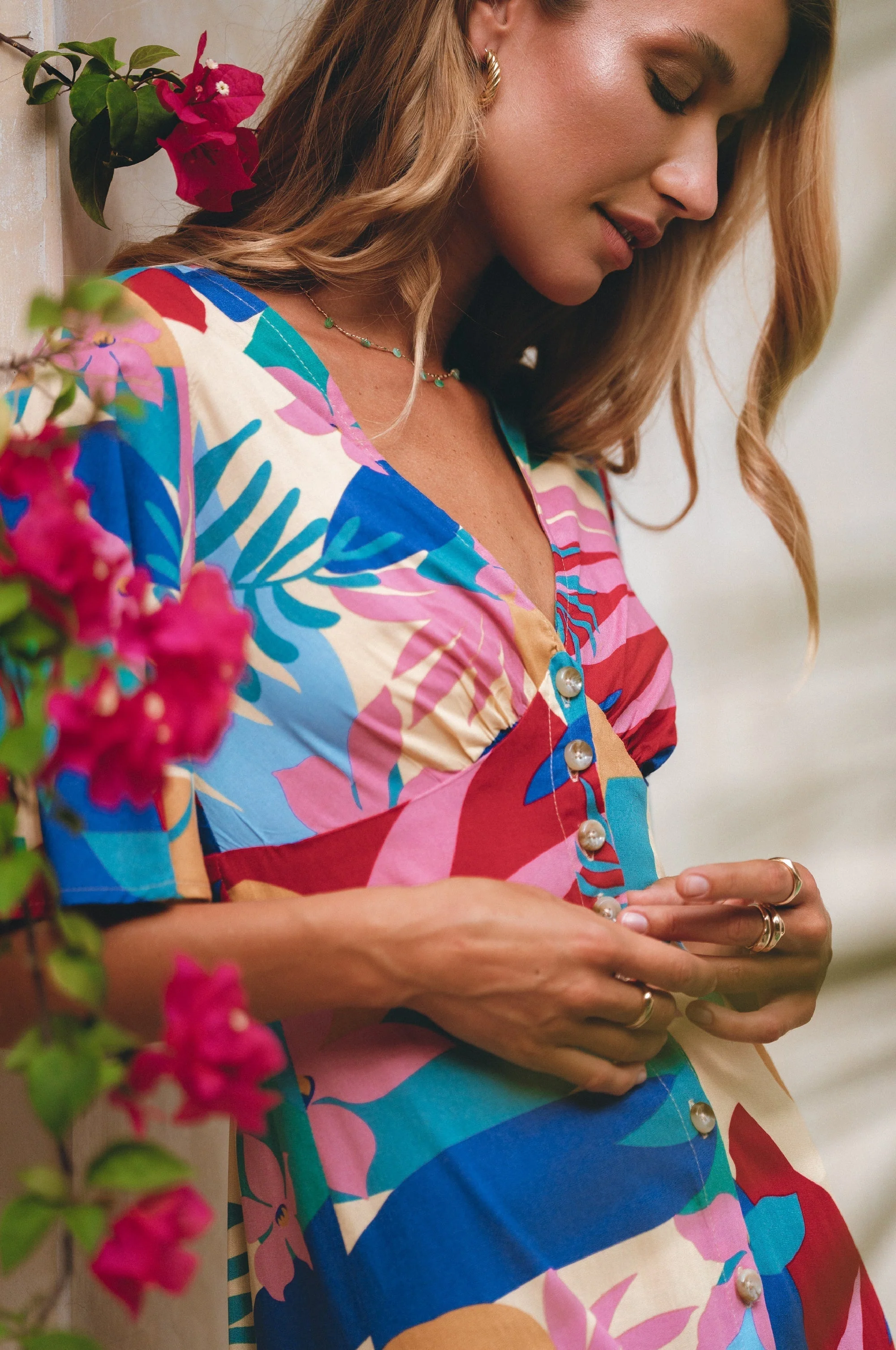 Donna Button Down Midi Dress by ELF - Image 31