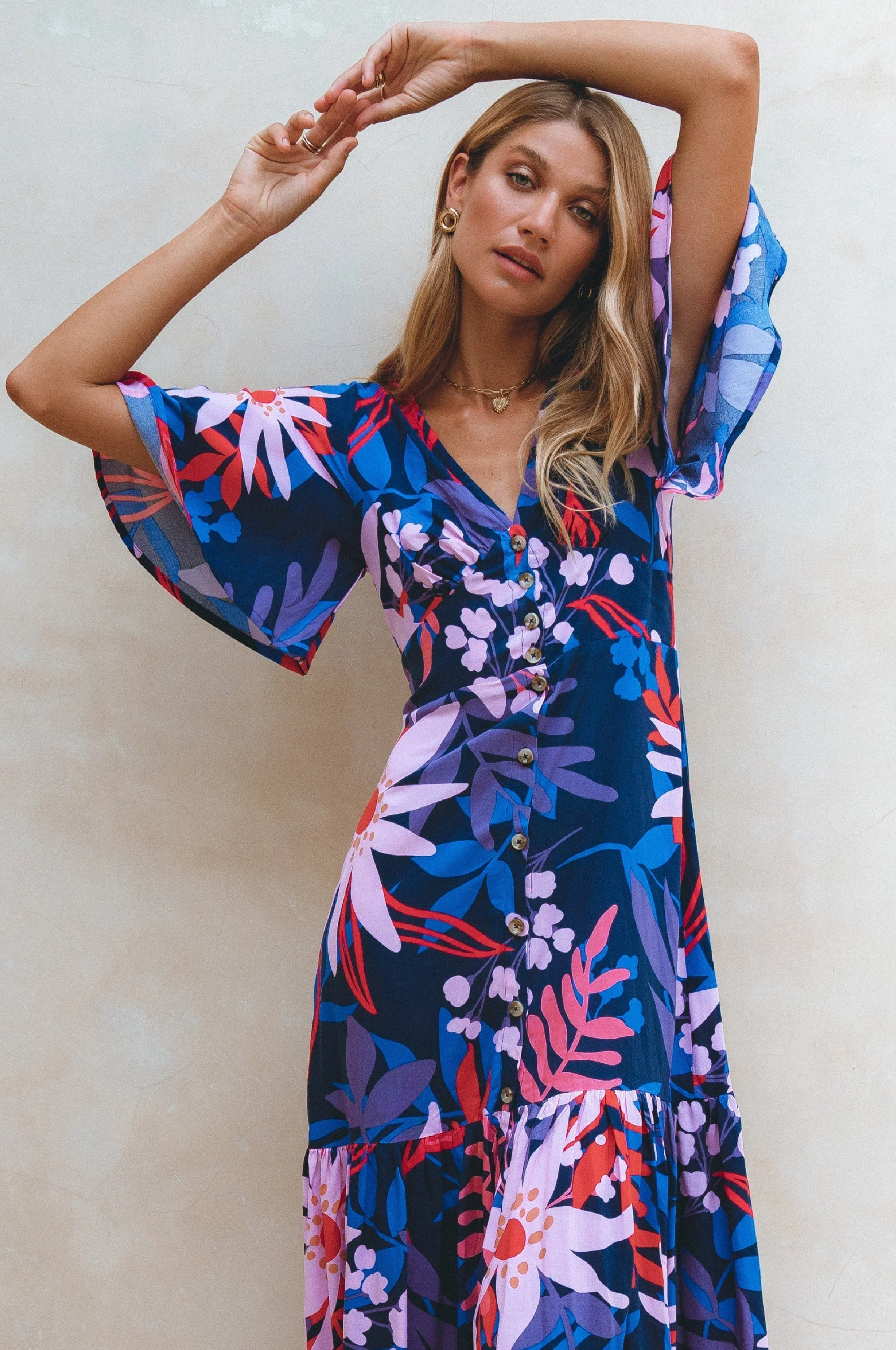 Donna Button Down Midi Dress by ELF - Image 5