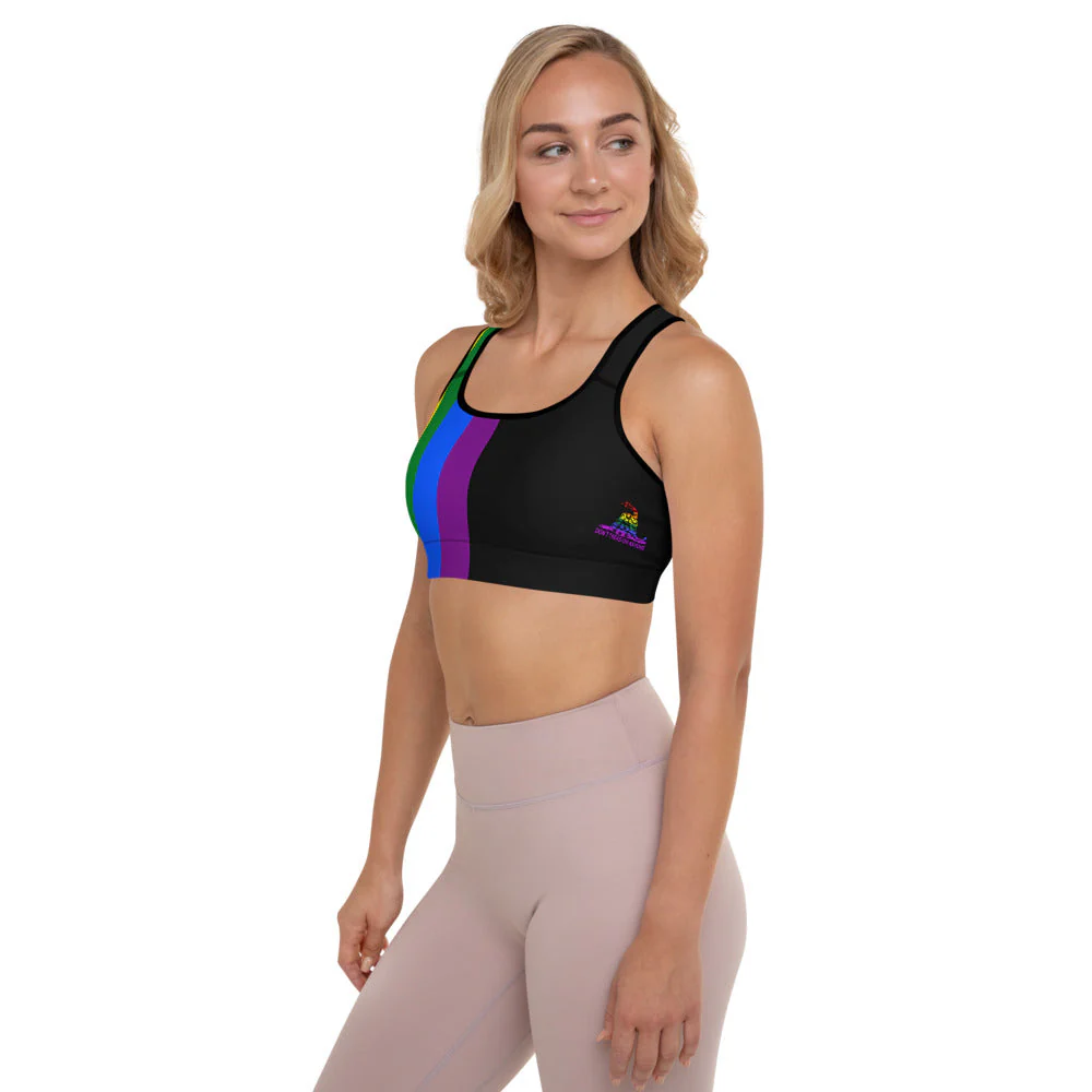 Don't Tread on Anyone LGBT Padded Sports Bra by Proud Libertarian - Image 2