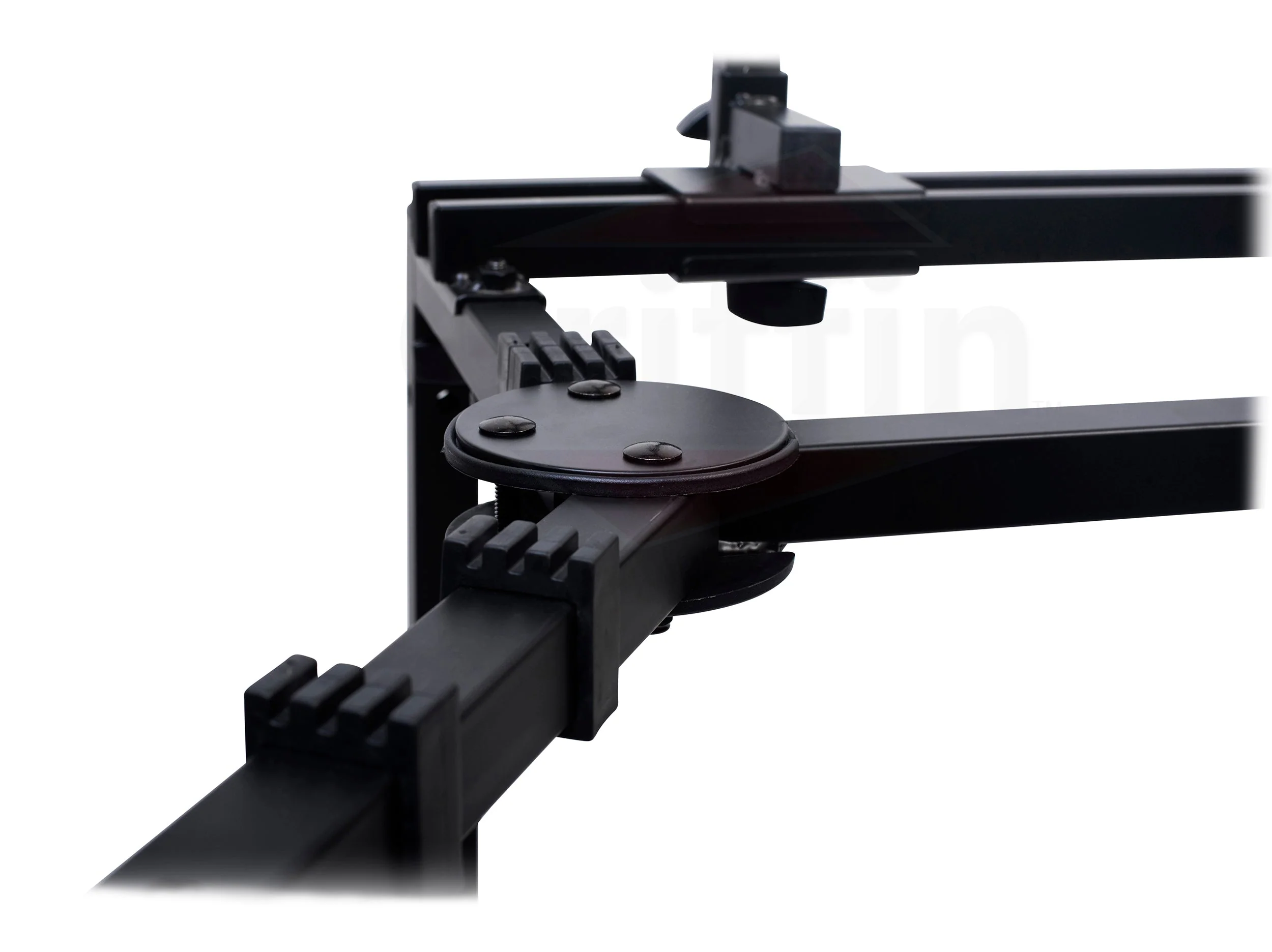 Double Piano Keyboard & Laptop Stand by GRIFFIN - 2 Tier/Dual Portable Studio Mixer Rack for Turntables, DJ Coffins, Speakers, Digital Music Gear by GeekStands.com - Image 5