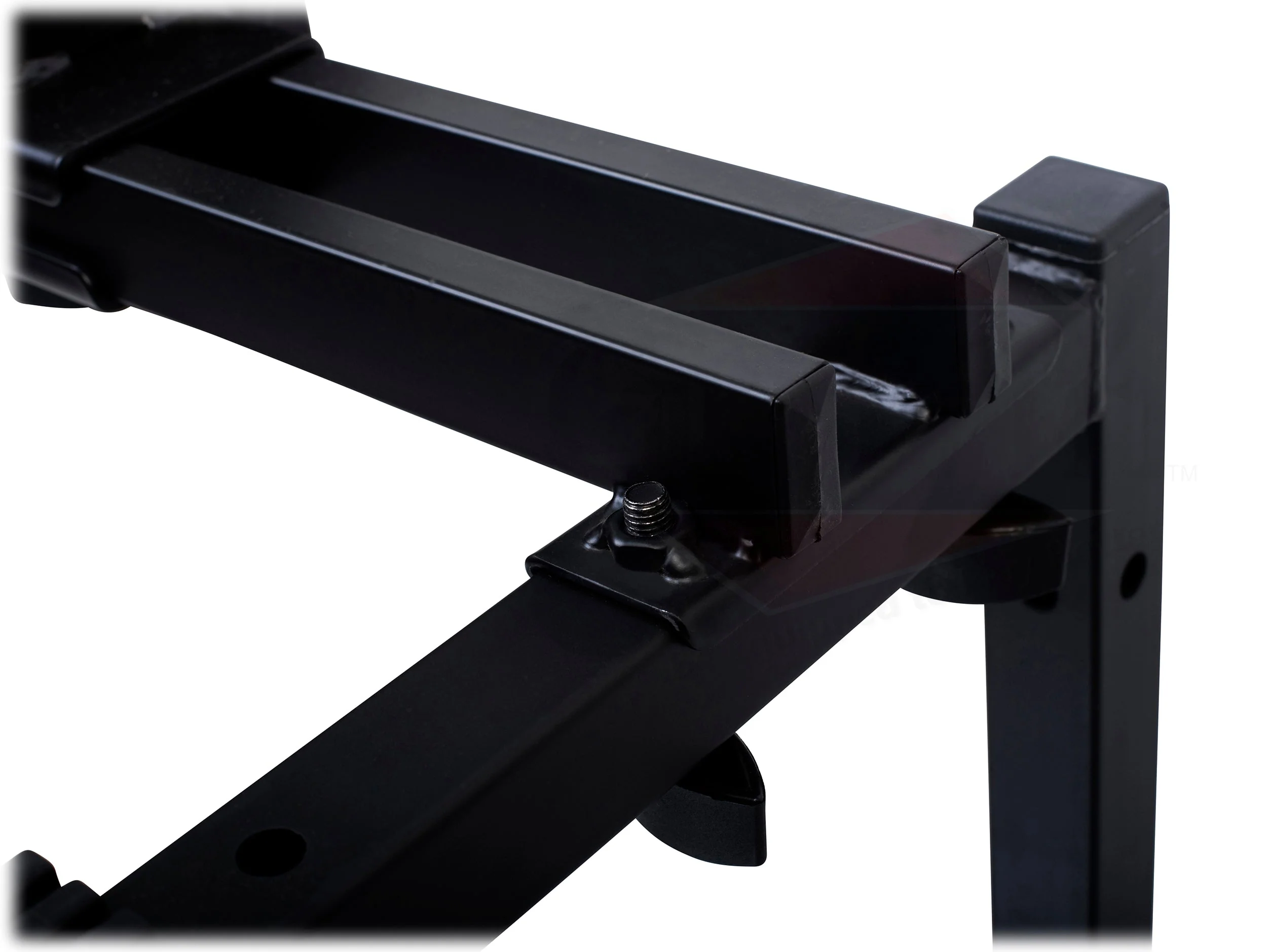 Double Piano Keyboard & Laptop Stand by GRIFFIN - 2 Tier/Dual Portable Studio Mixer Rack for Turntables, DJ Coffins, Speakers, Digital Music Gear by GeekStands.com - Image 6