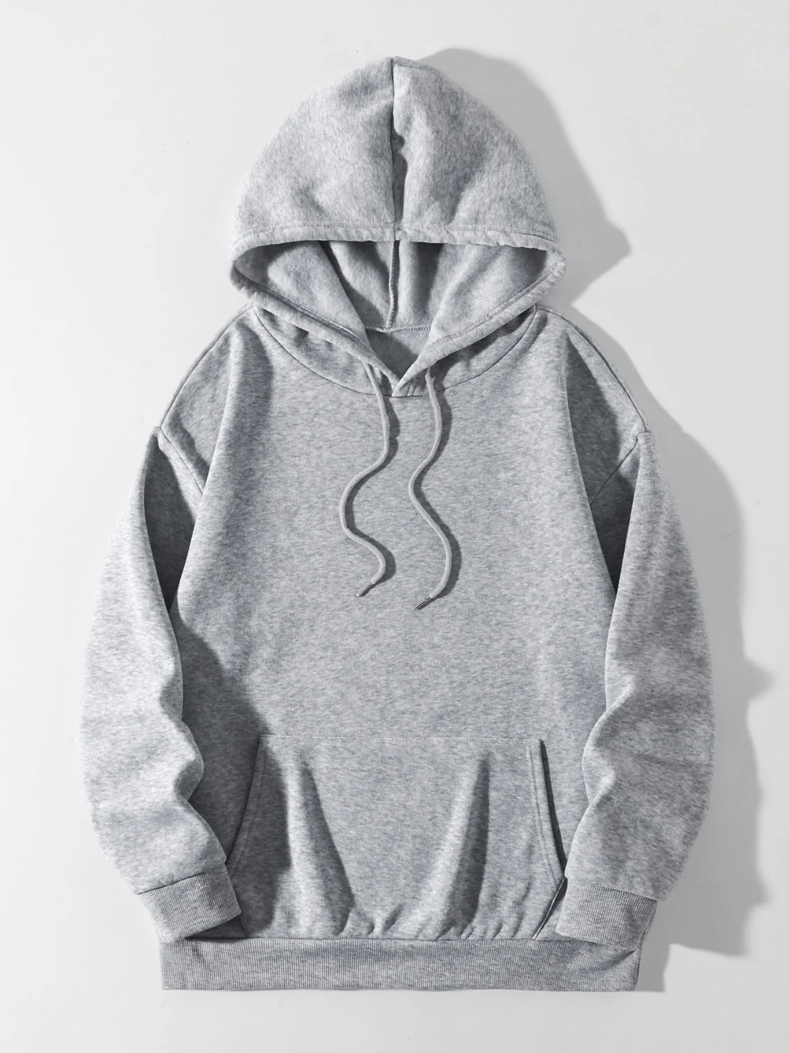 Drawstring Dropped Shoulder Hoodie - Image 24
