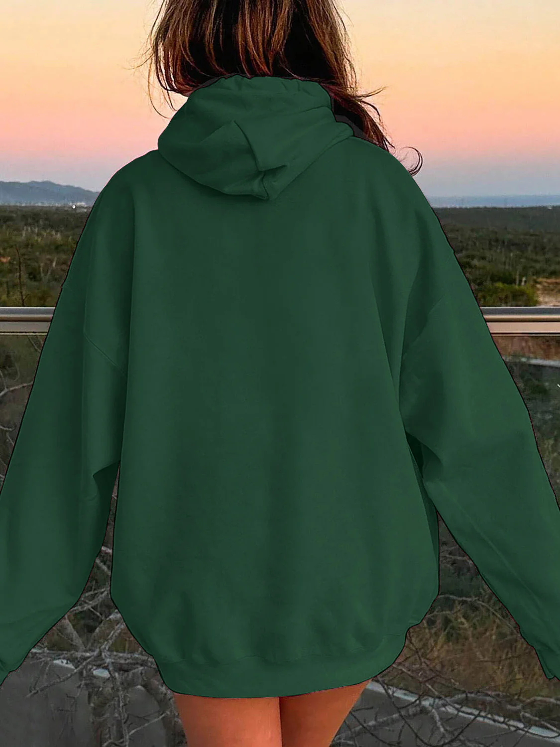 Drawstring Dropped Shoulder Hoodie - Image 27