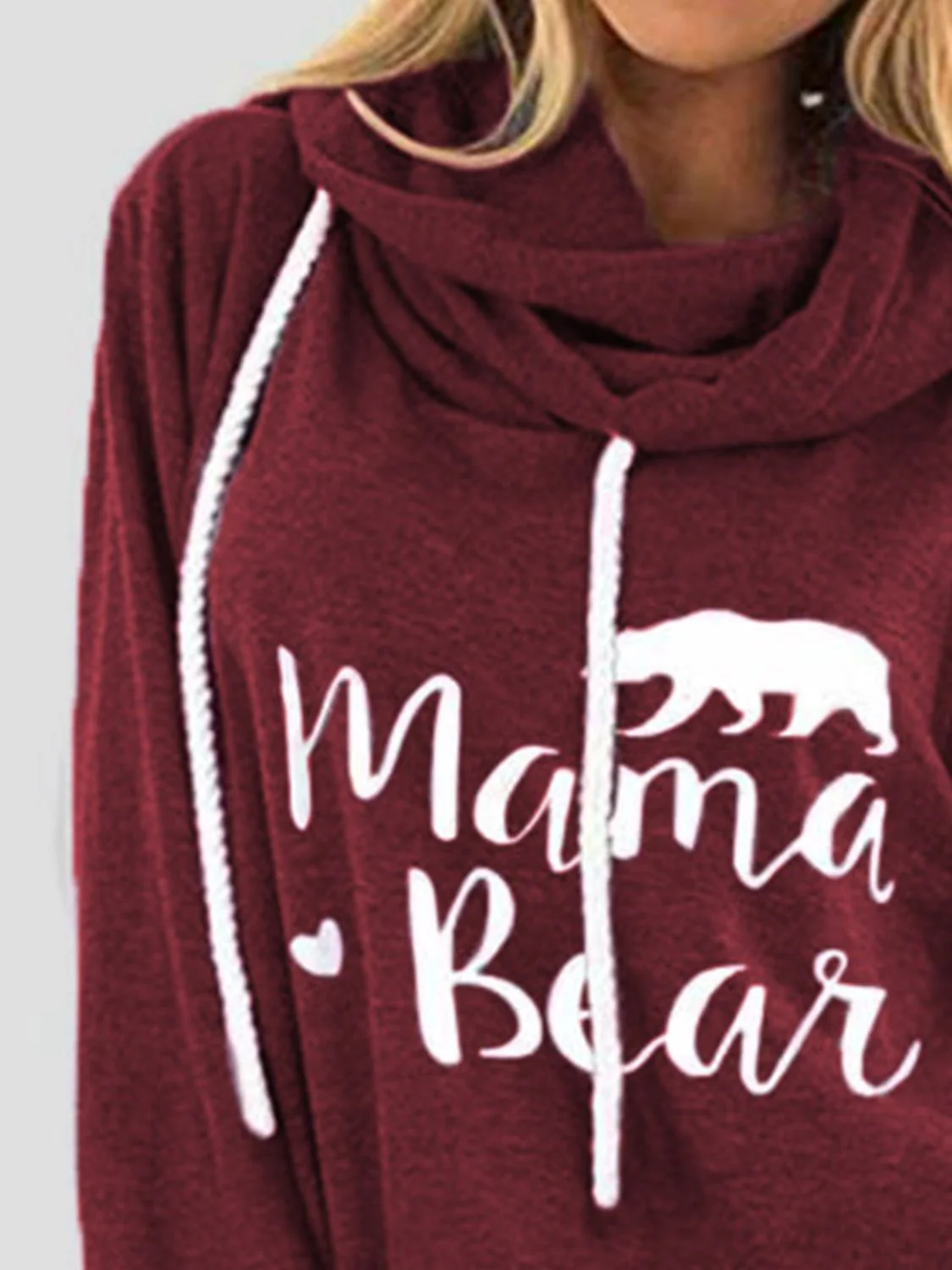 Drawstring Letter Graphic Long Sleeve Hoodie - Image 12