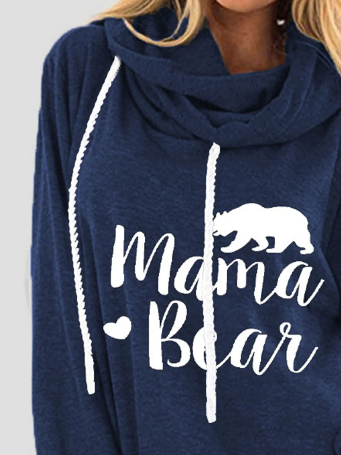 Drawstring Letter Graphic Long Sleeve Hoodie - Image 15