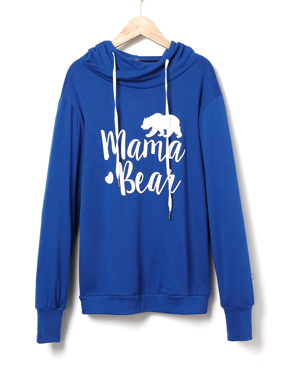 Drawstring Letter Graphic Long Sleeve Hoodie - Image 2