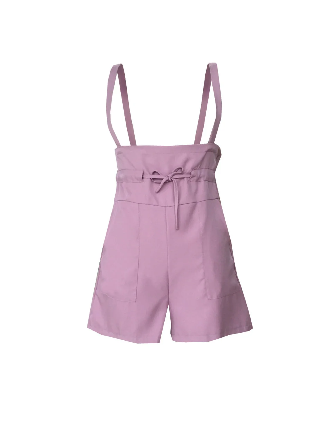 Drawstring Wide Strap Overalls with Pockets - Image 9