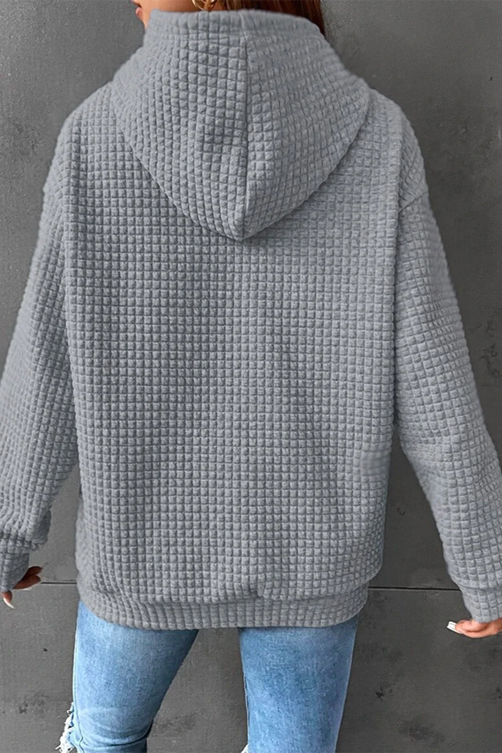 Dropped Shoulder Pocketed Hoodie - Image 10