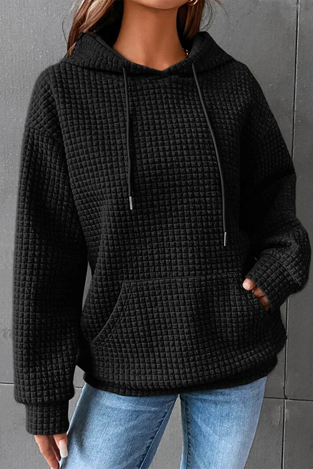 Dropped Shoulder Pocketed Hoodie - Image 12