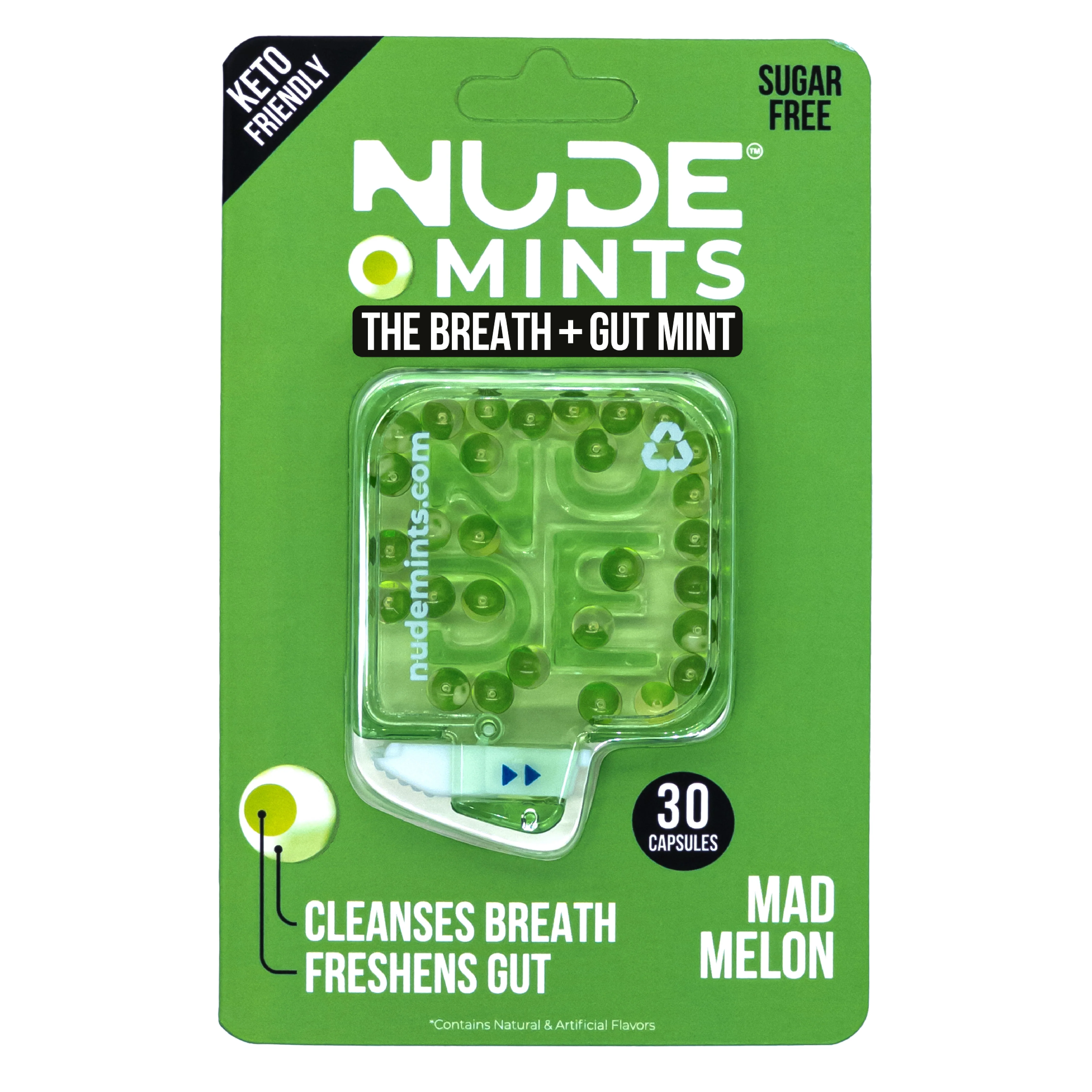 Dual Action Liquid Mint Capsules - Mad Melon (Flavor) by NUDE MINTS - Image 2
