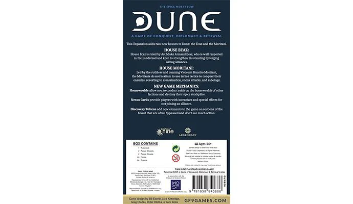 Dune: The Boardgame - Ecaz & Moritani House Expansion - Image 2