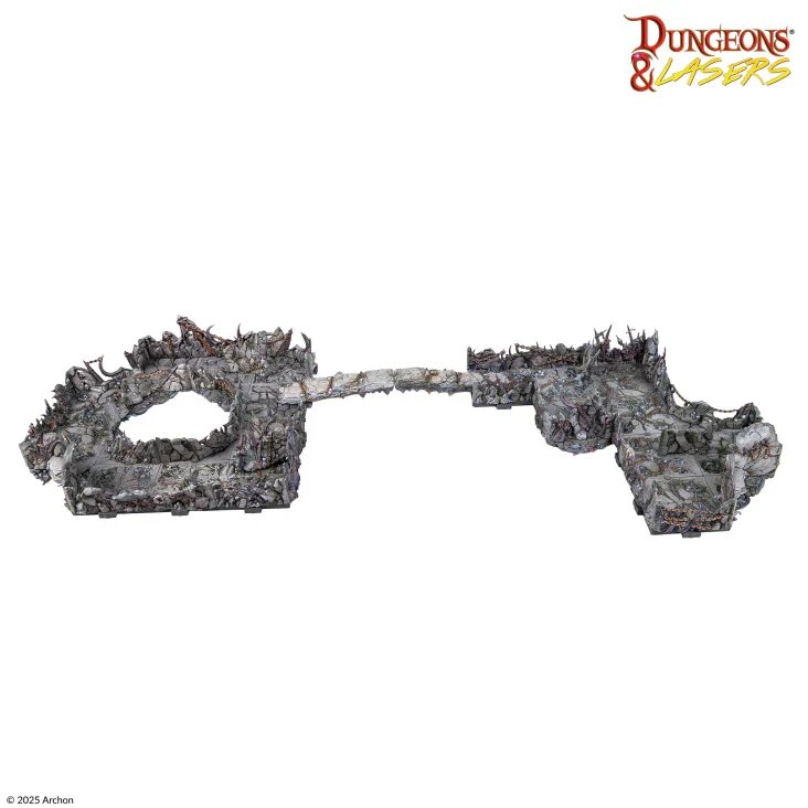 Dungeons & Lasers: Caves Series - Demonic Caves Pre-Painted Prismacast Terrain - Image 3