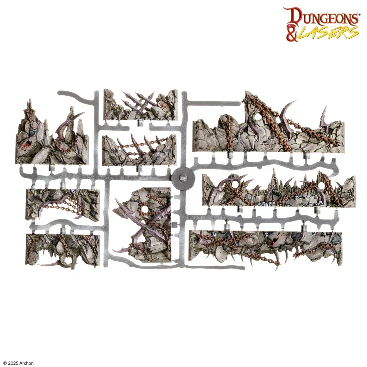 Dungeons & Lasers: Caves Series - Demonic Caves Pre-Painted Prismacast Terrain - Image 4