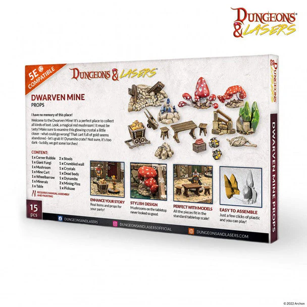 Dungeons & Lasers: Dwarven Mine Props - Image 2