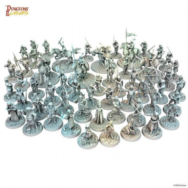 Dungeons & Lasers: Townsfolk Miniature Pack - Image 2