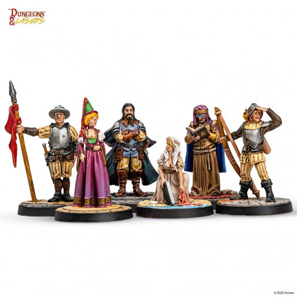 Dungeons & Lasers: Townsfolk Miniature Pack - Image 4