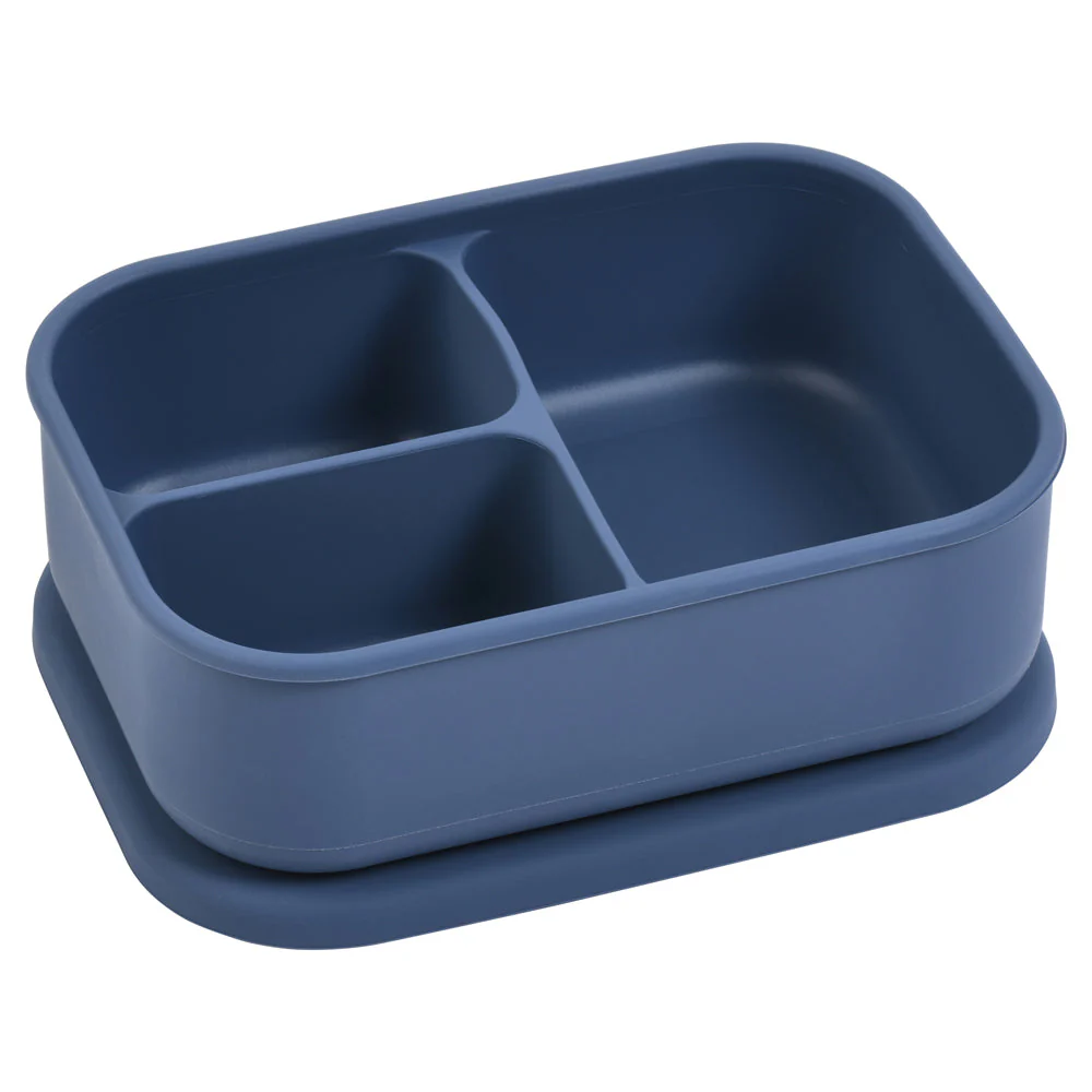 Dusty Blue Bento Lunch & Snack Box by Three Little Tots - Image 4