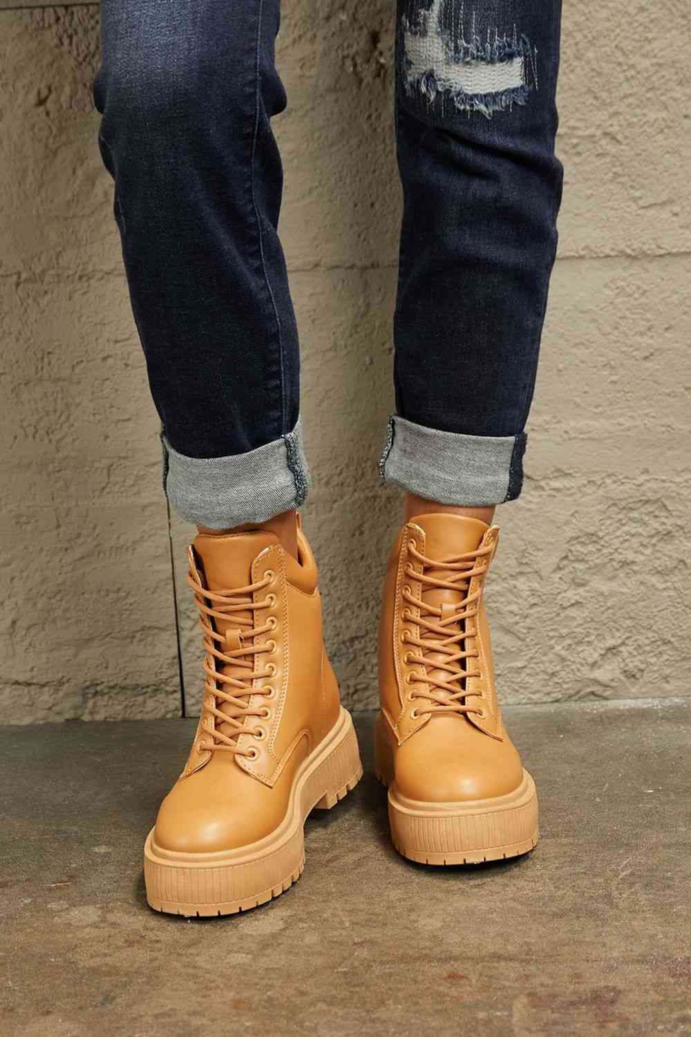 East Lion Corp Platform Combat Boots - Image 2