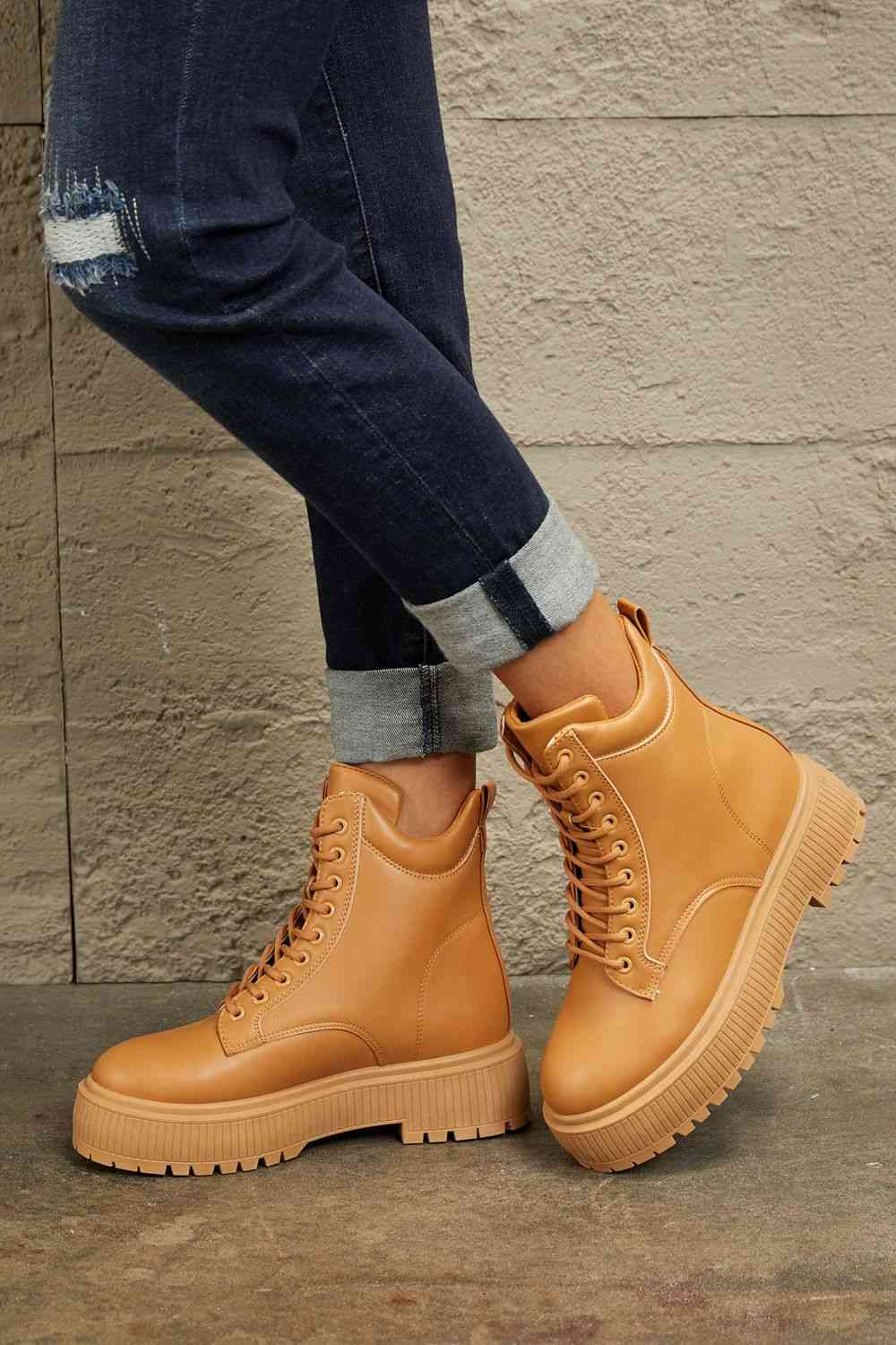 East Lion Corp Platform Combat Boots - Image 3