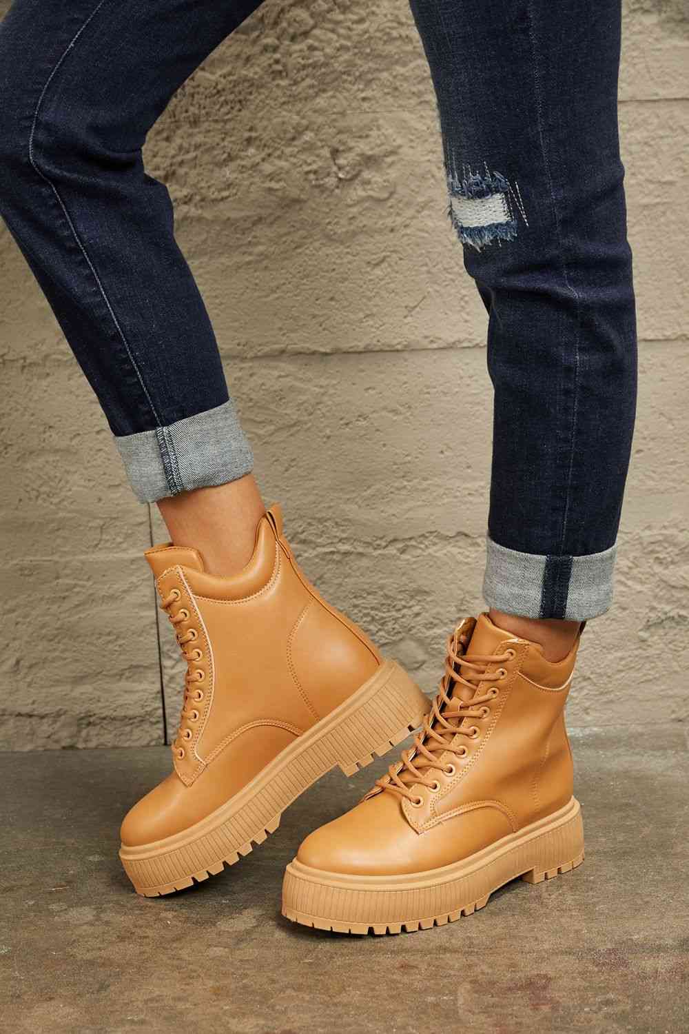 East Lion Corp Platform Combat Boots - Image 4