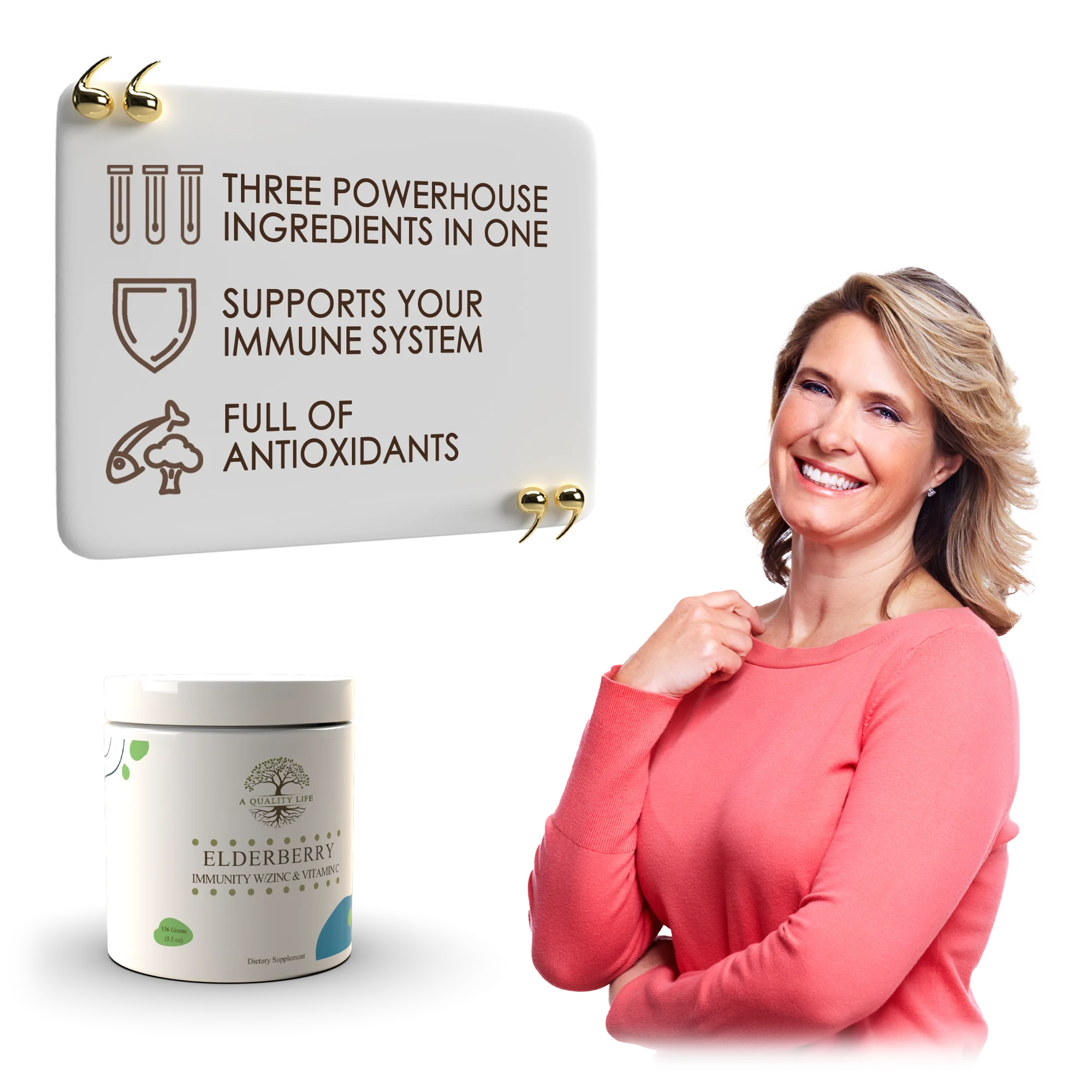 Elderberry, Zinc and Vitamin C Formula by A Quality Life Nutrition - Image 5