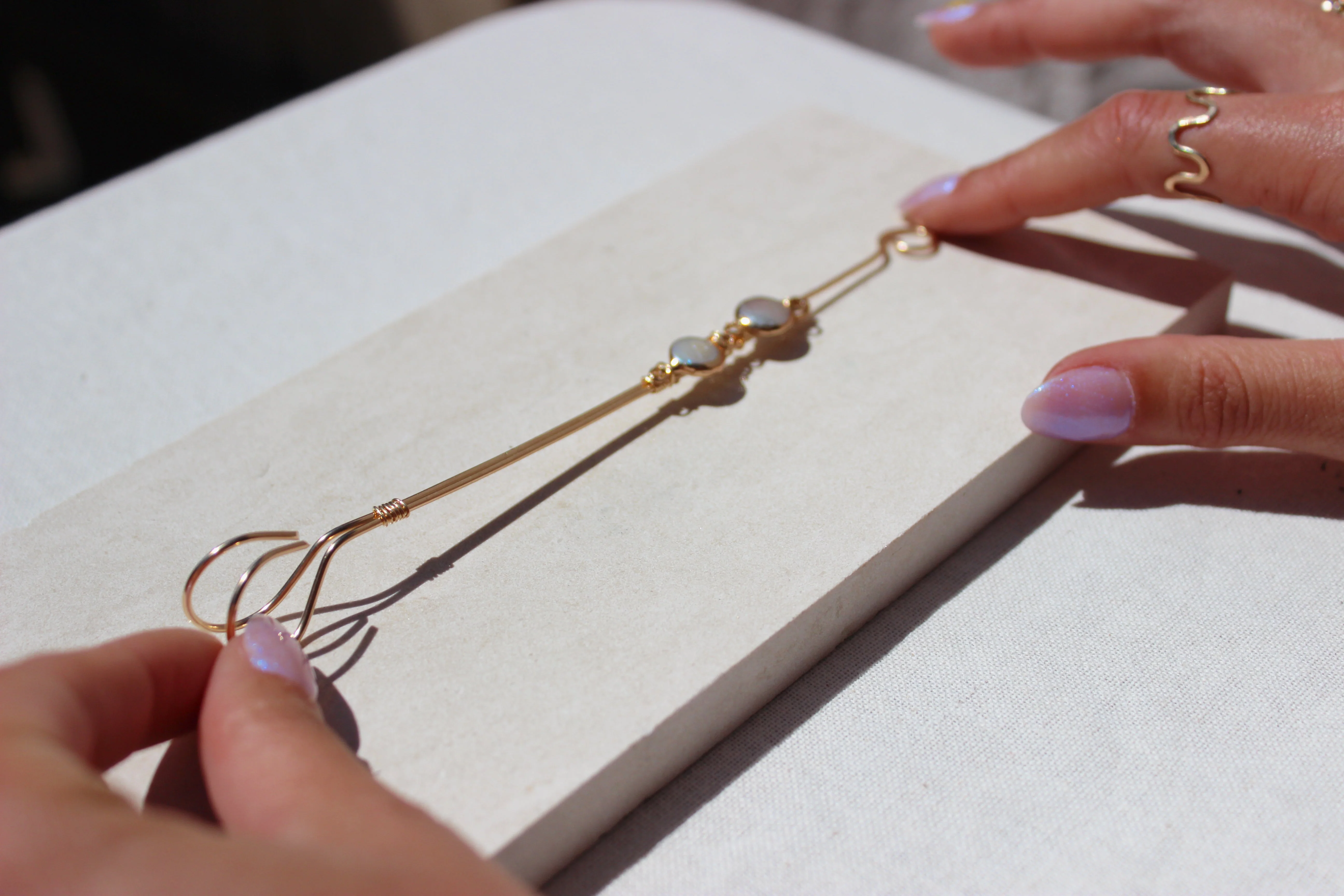 Eloise Baroque Pearl Joint Holder by Toasted Jewelry - Image 3