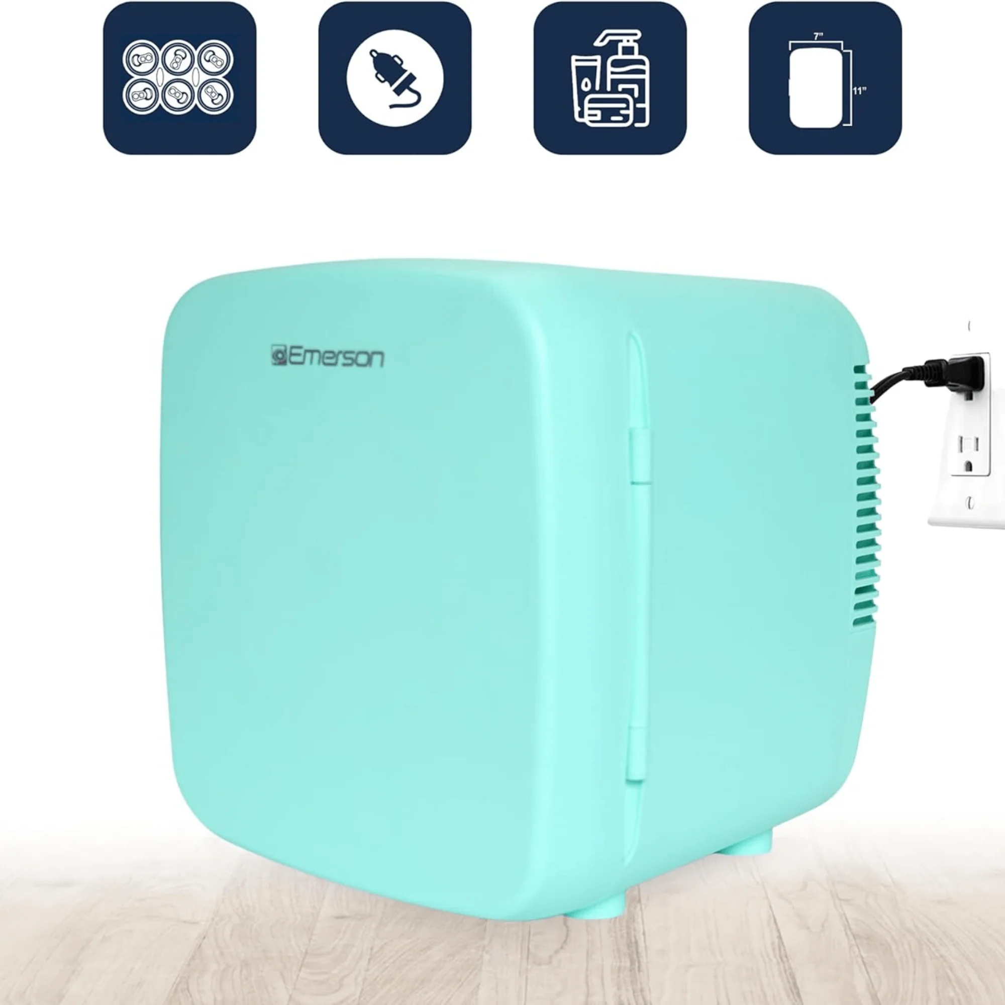 Emerson Portable Mini Fridge Cooler XL with 9 Liter Capacity and Locking Latch by Jupiter Gear Home - Image 20