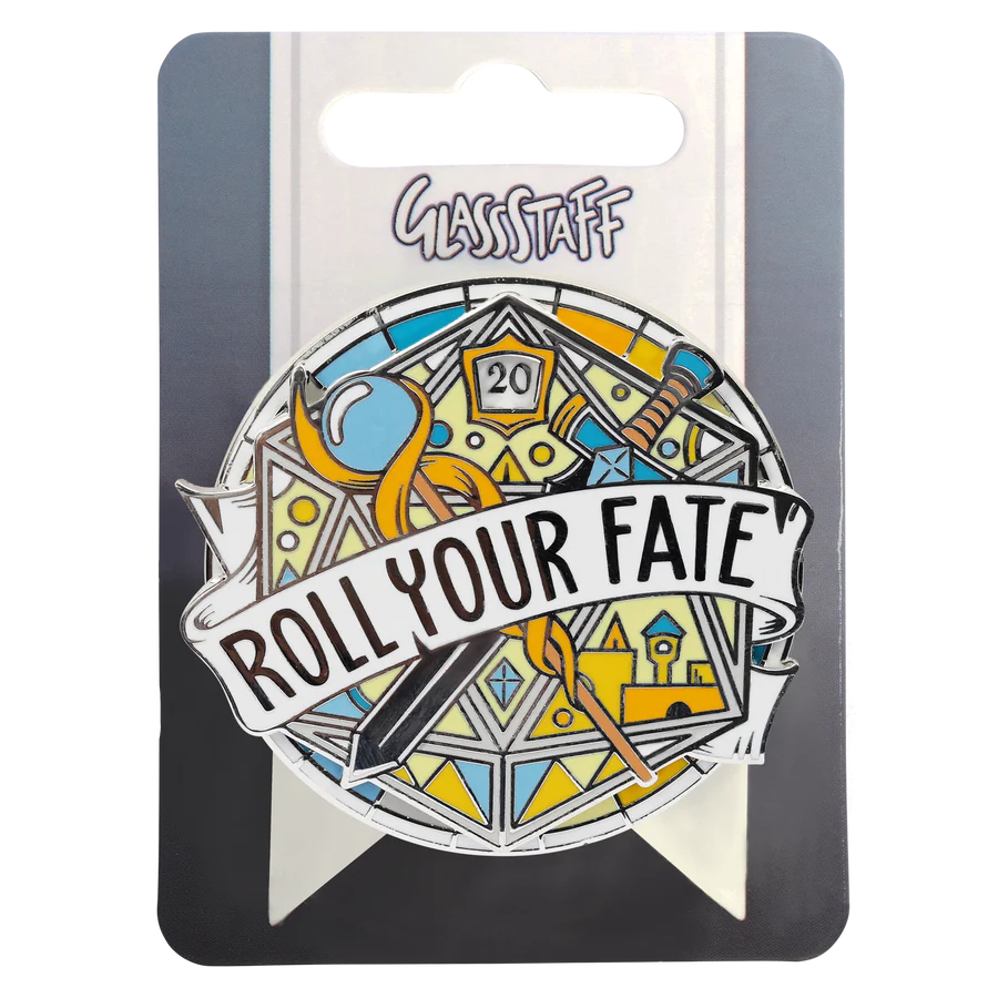 Enamel Pin: Roll Your Fate D20 Large Spinner - Image 3