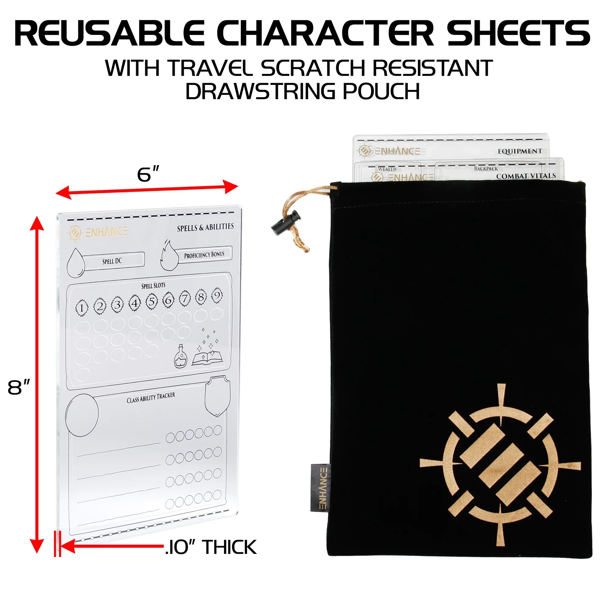 Enhance: Acrylic Character Sheet Set - Image 2