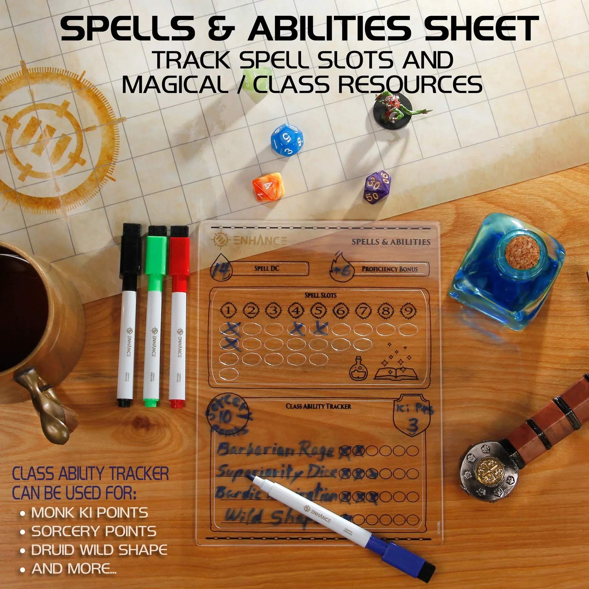 Enhance: Acrylic Character Sheet Set - Image 9