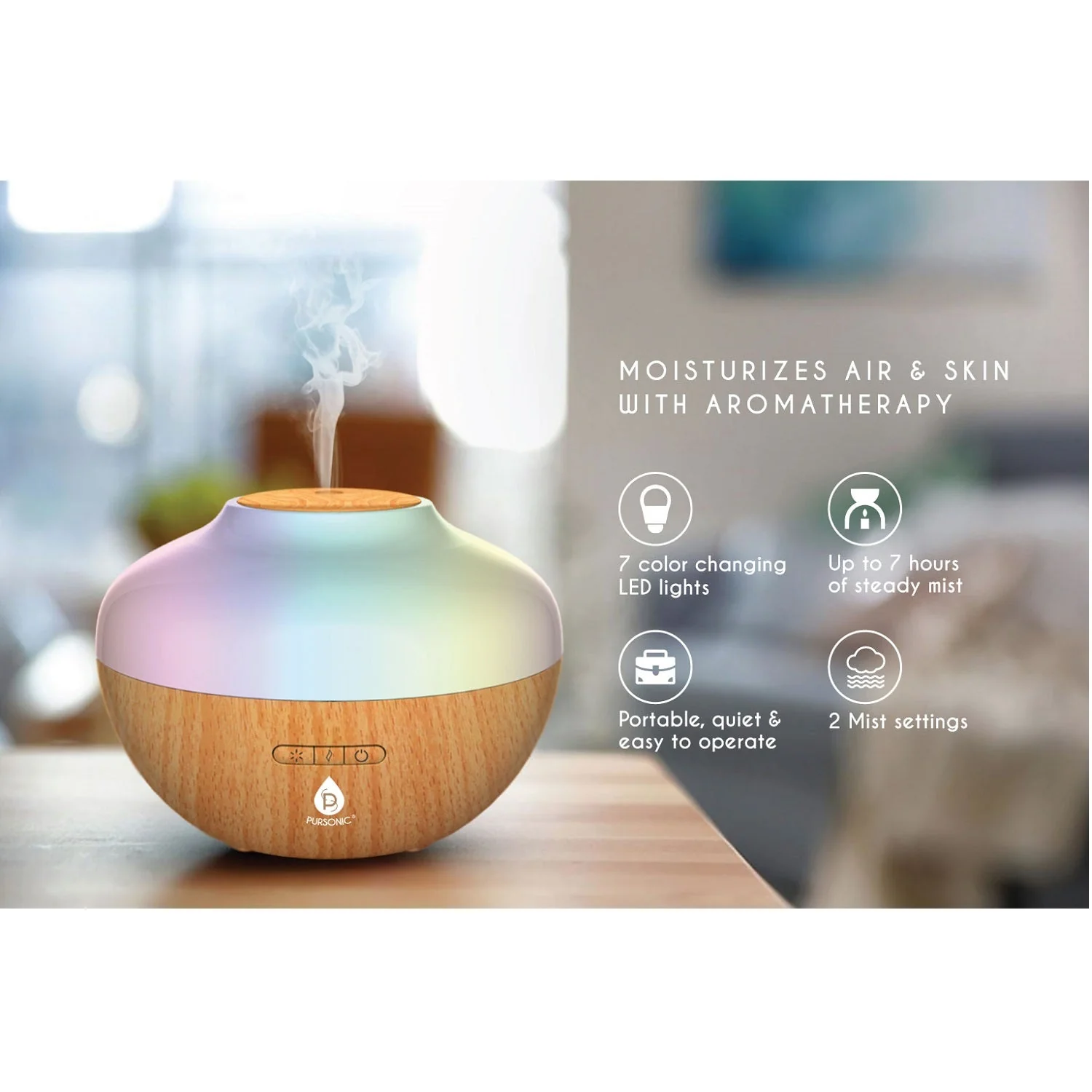 Essential Oil Aroma Diffuser by Pursonic - Image 4