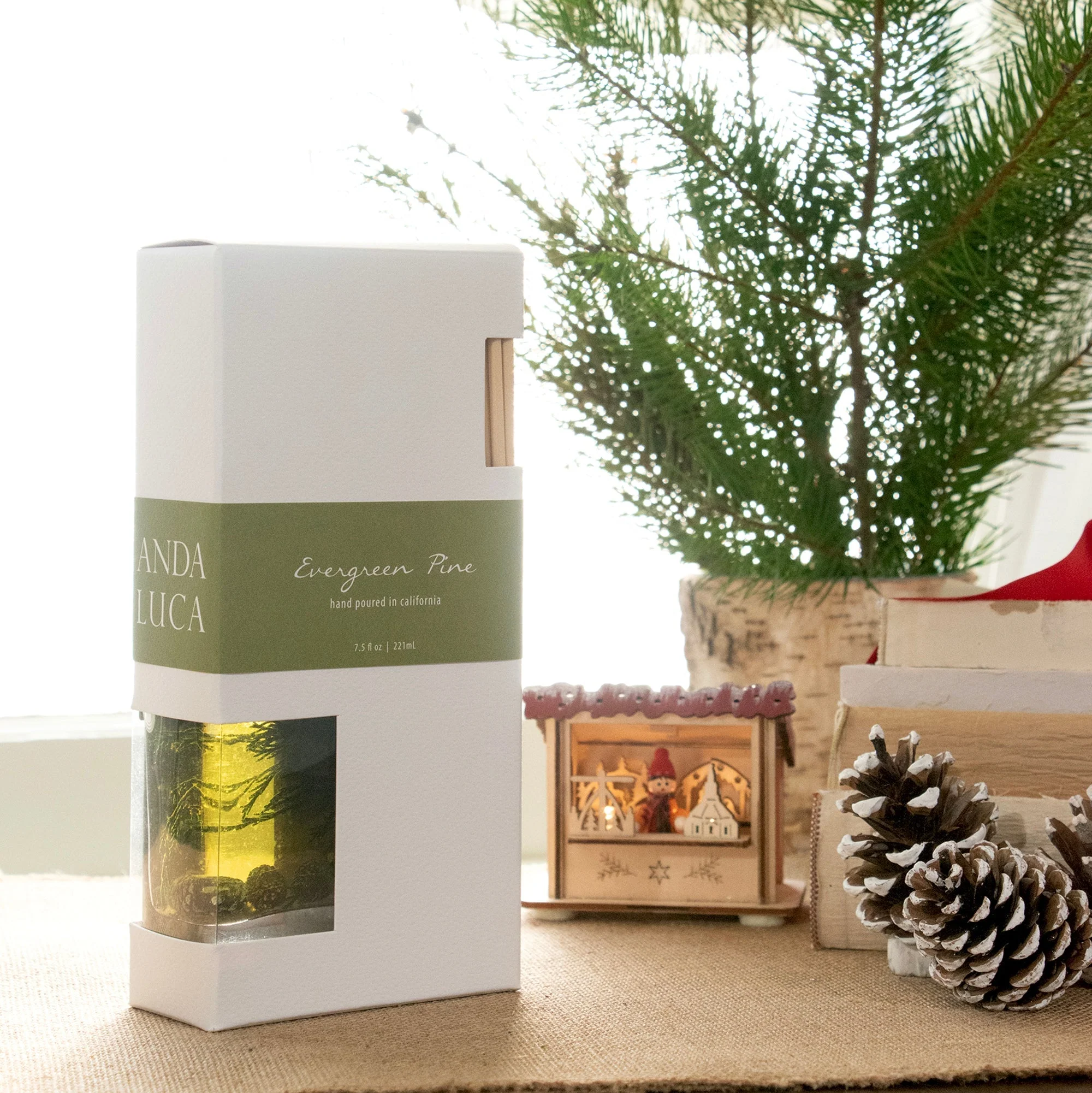 Evergreen Pine Reed Diffuser by Andaluca Home - Image 3