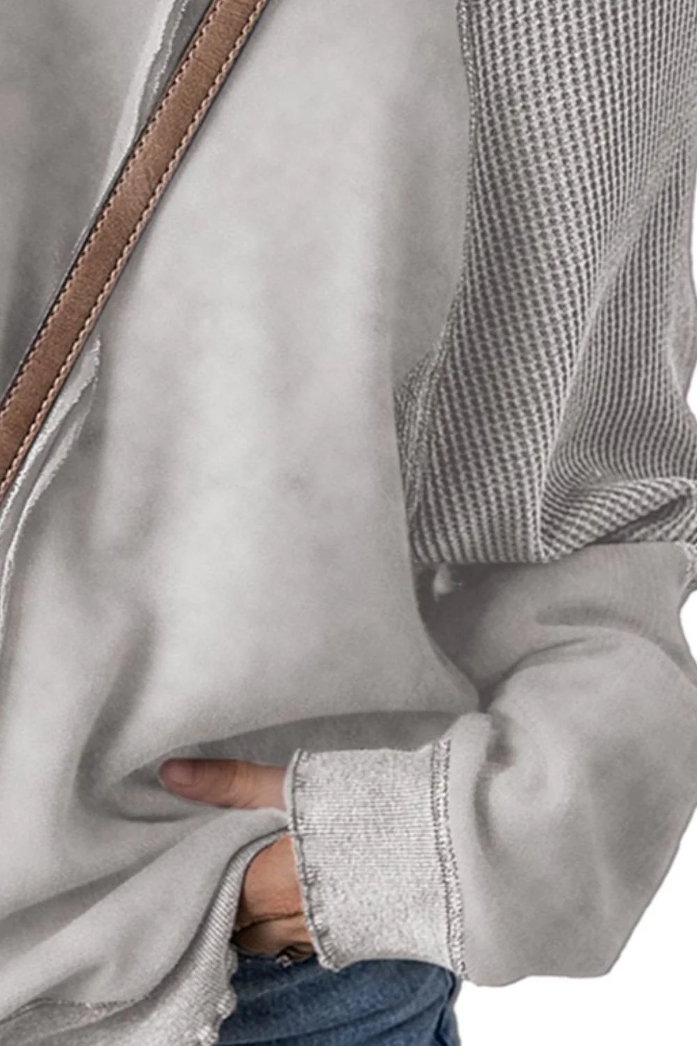 Exposed Seam Long Sleeve Sweatshirt - Image 12