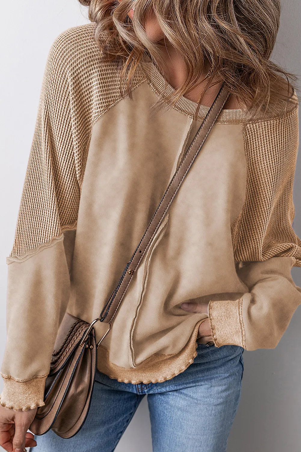 Exposed Seam Long Sleeve Sweatshirt - Image 13