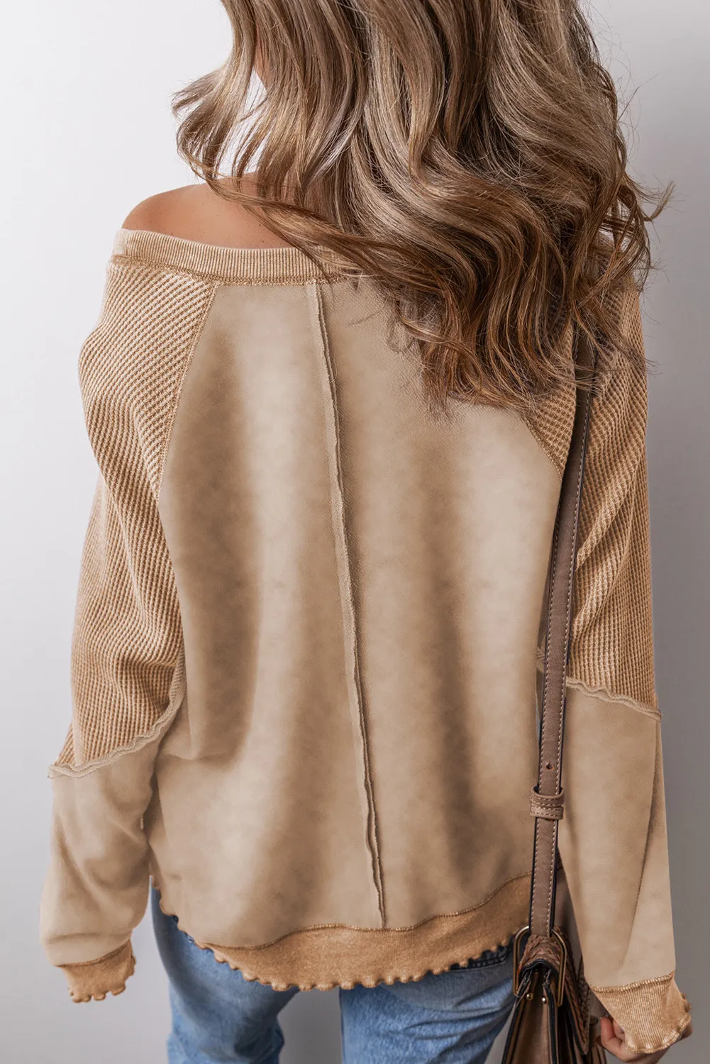 Exposed Seam Long Sleeve Sweatshirt - Image 14