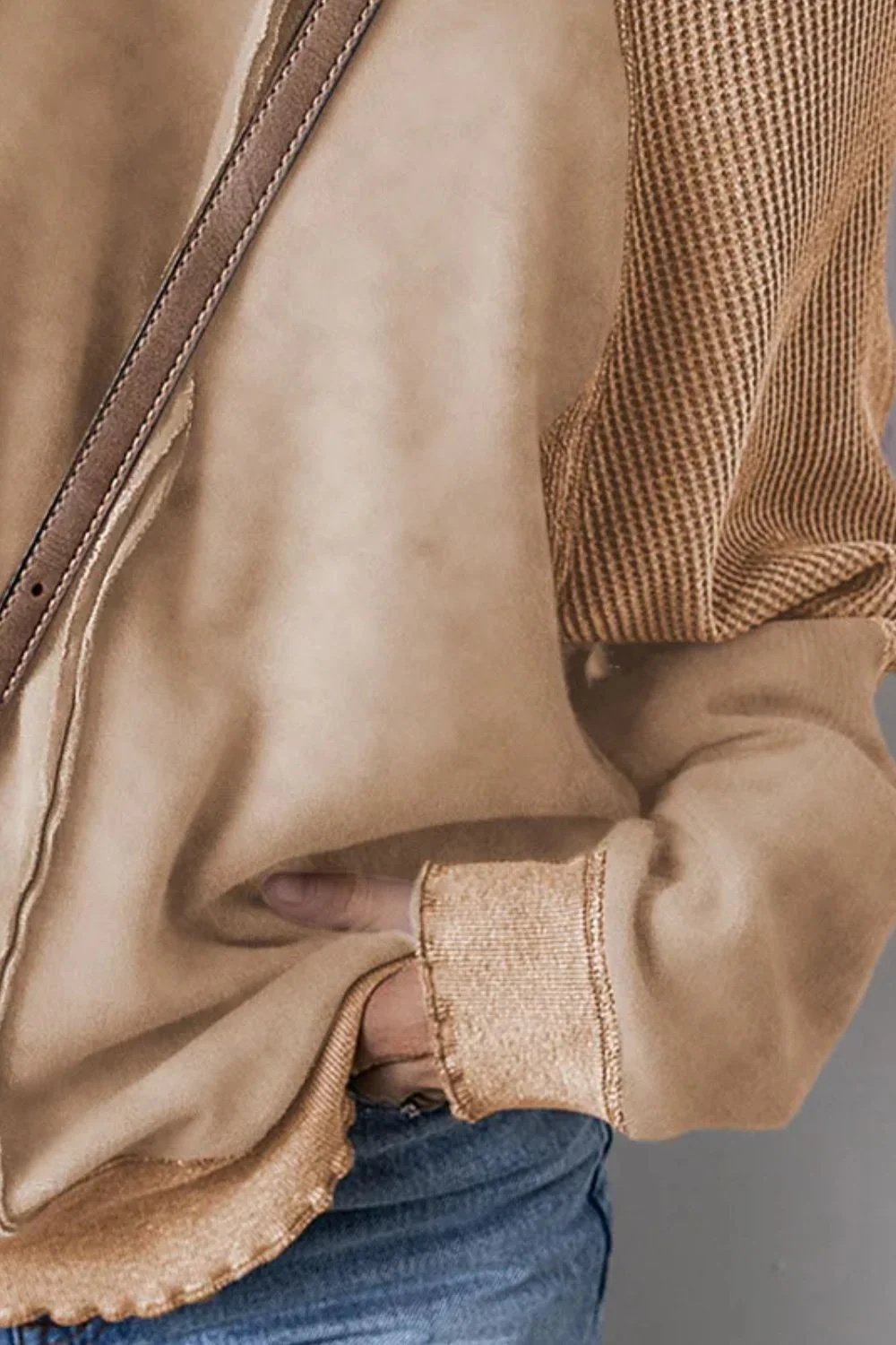Exposed Seam Long Sleeve Sweatshirt - Image 15